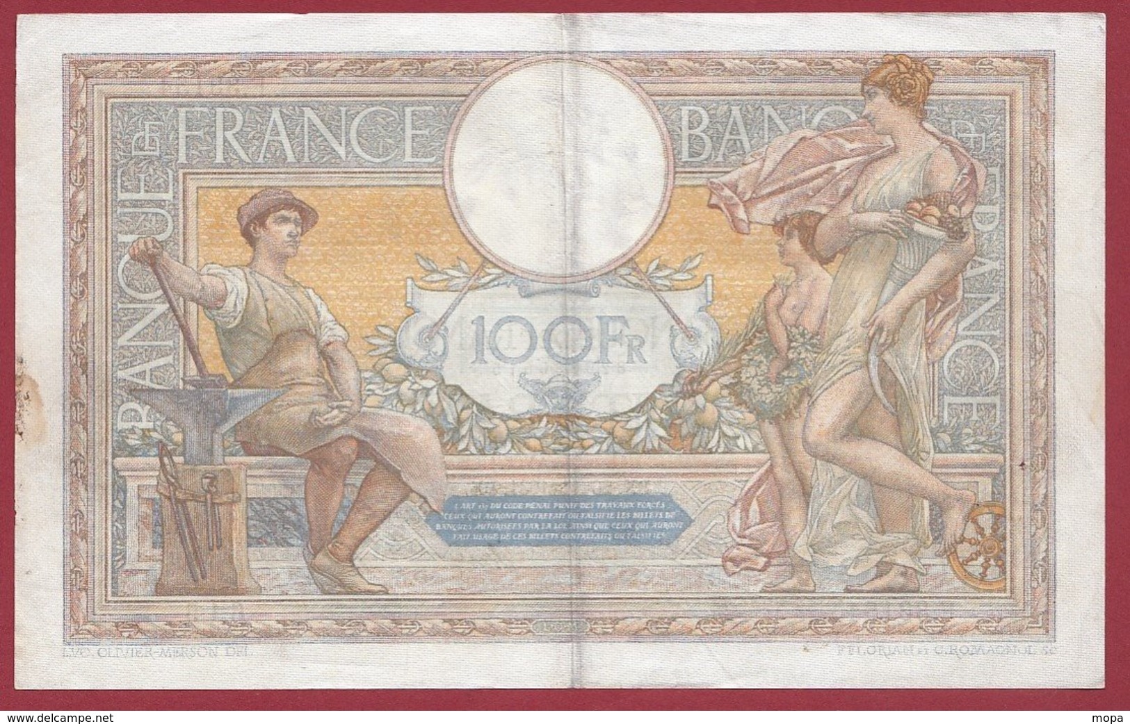 100 Francs "Luc Olivier Merson" Du 26/11/1931.BX ---F/TTB+---ALPH .F.33154 - 100 F 1908-1939 ''Luc Olivier Merson''