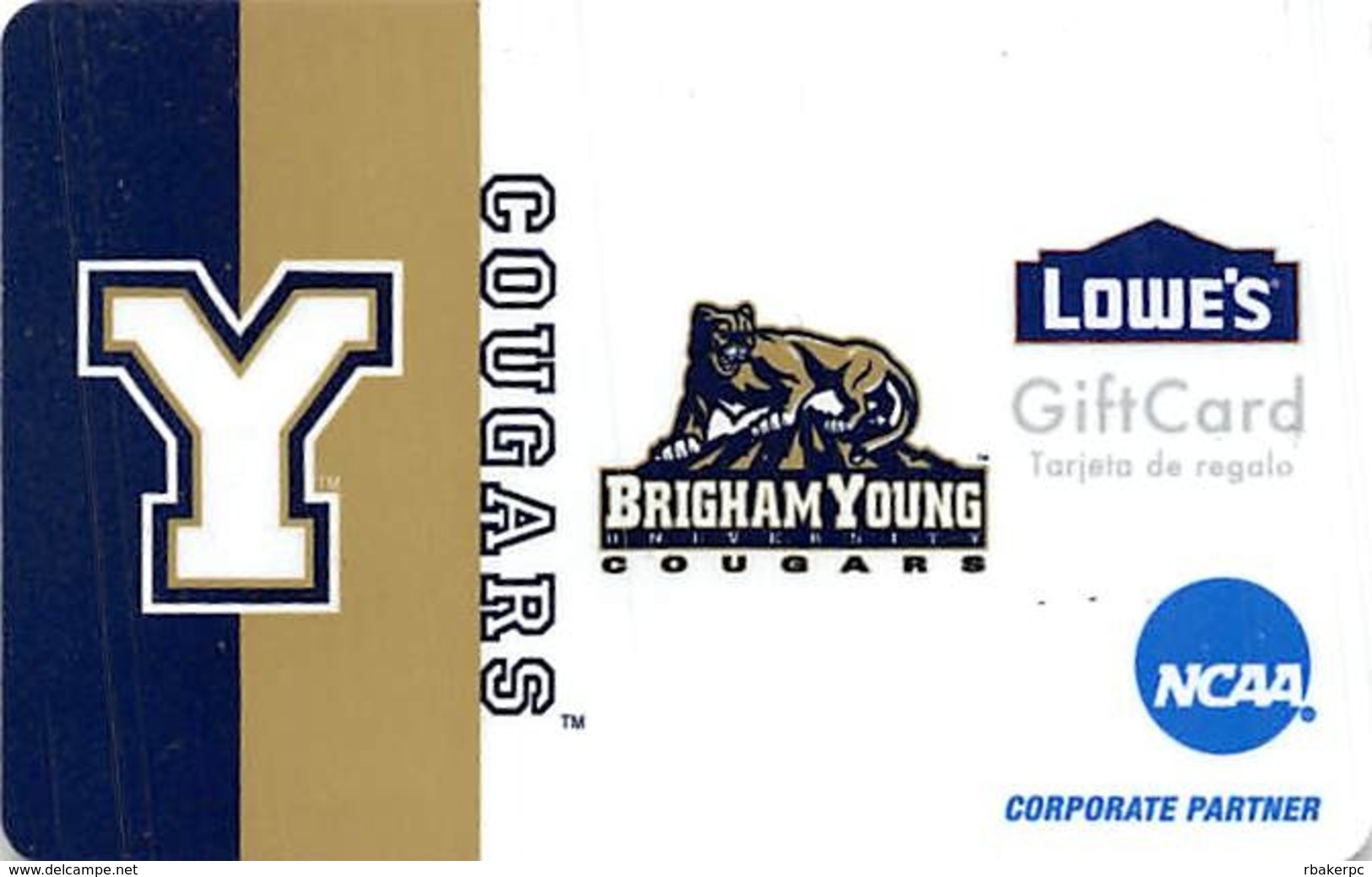 Lowes NCAA Gift Card - Brigham Young Cougars - Gift Cards