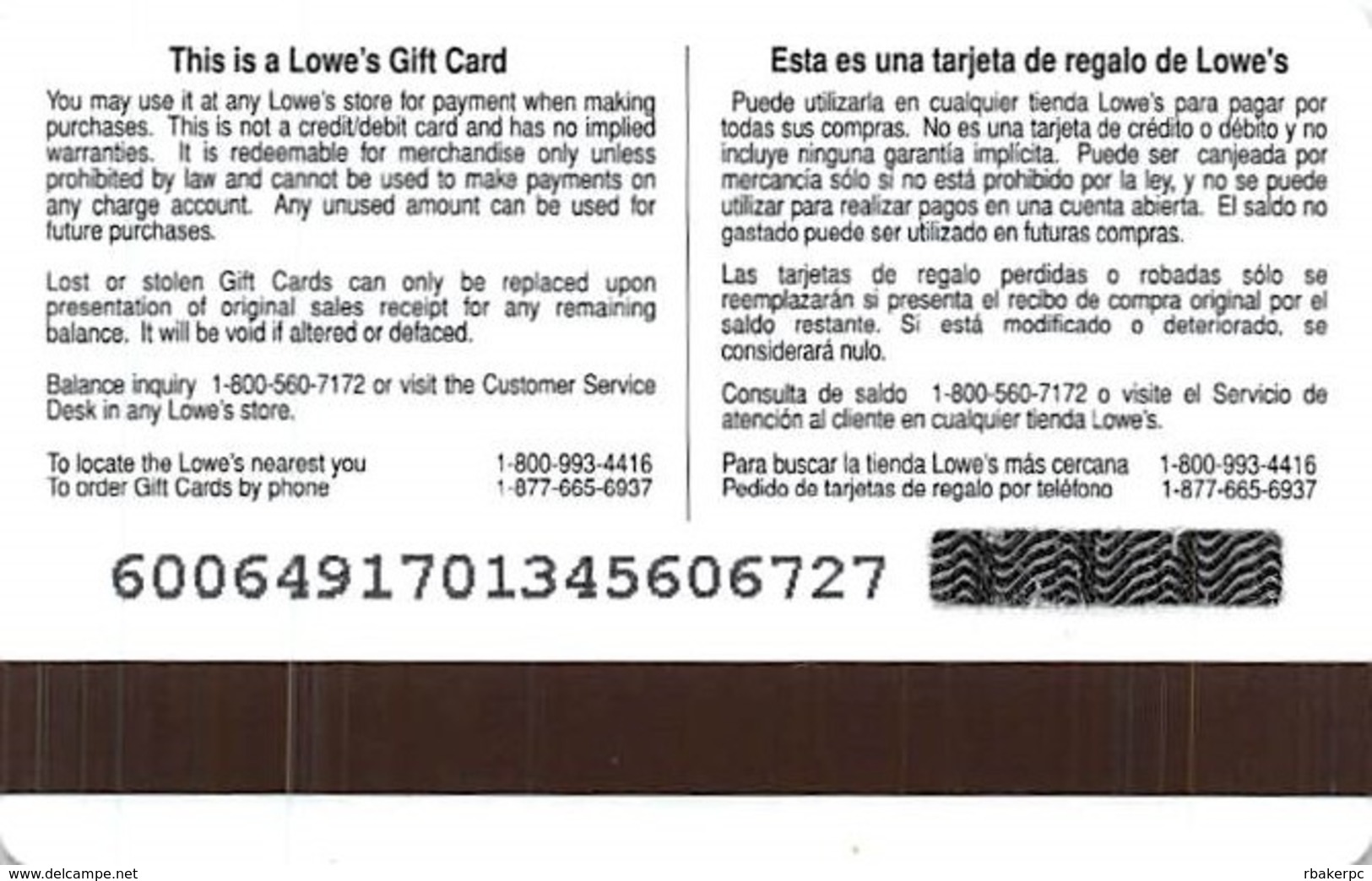 Lowes NCAA Gift Card - Tulsa Golden Hurricane - Gift Cards