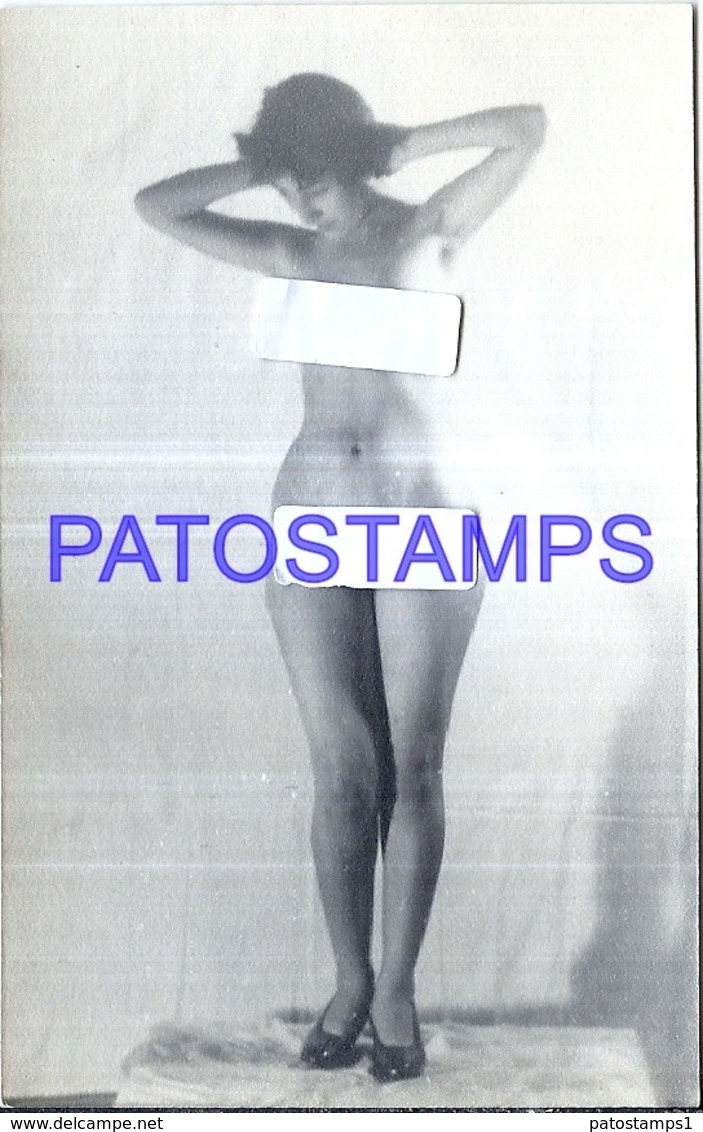 118872 REAL PHOTO SENSUAL PROFILE WOMAN EROTIC NUDE ARTISTIC NO POSTAL POSTCARD - Fotografia