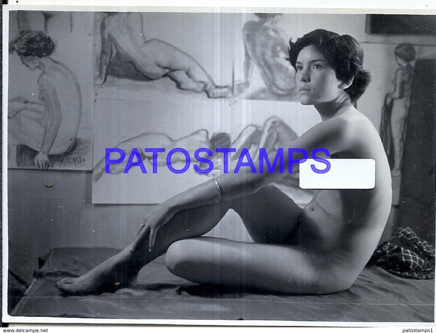 118874 REAL PHOTO SENSUAL WOMAN EROTIC NUDE ARTISTIC NO POSTAL POSTCARD - Fotografía