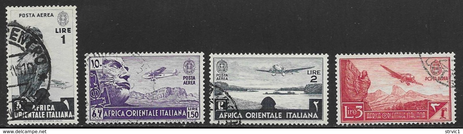 Italian East Africa Scott # C5-8 Used Airplanes And Various Subjects, 1938 - Italian Eastern Africa