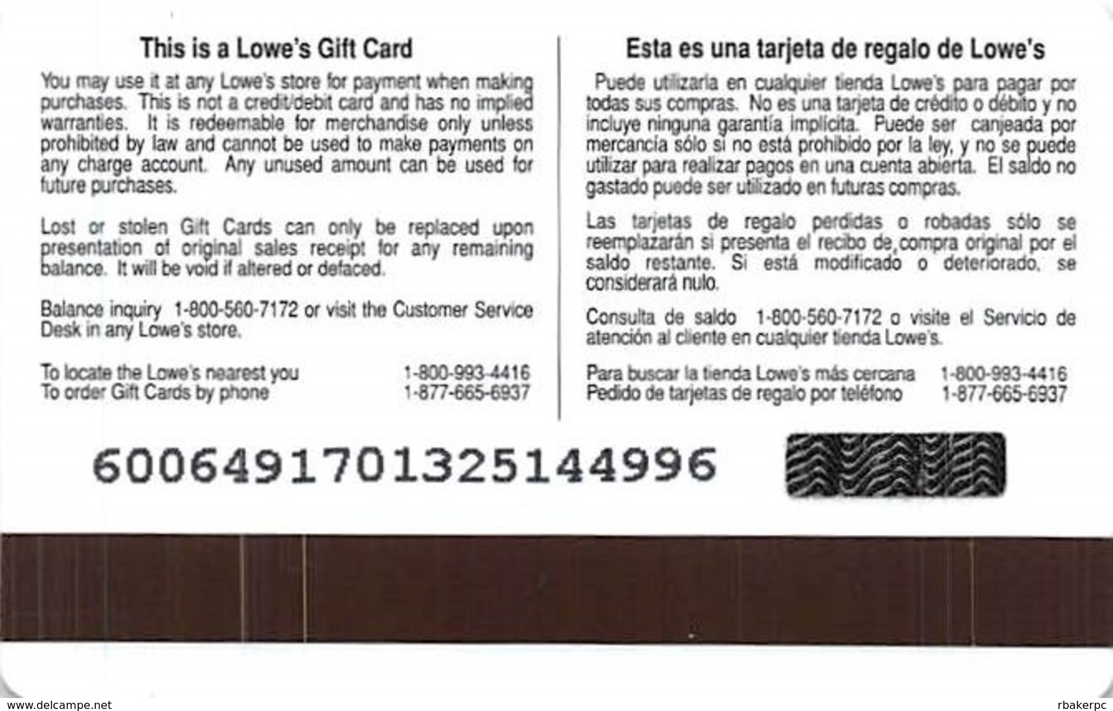 Lowes NCAA Gift Card - Tigers - Gift Cards