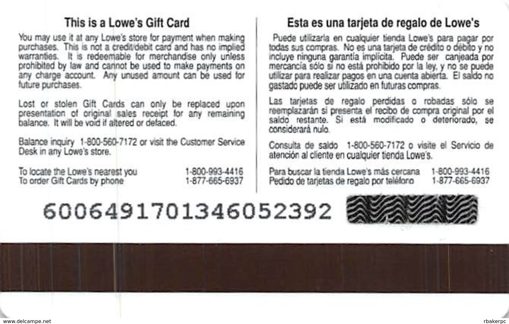 Lowes NCAA Gift Card - Tigers - Gift Cards