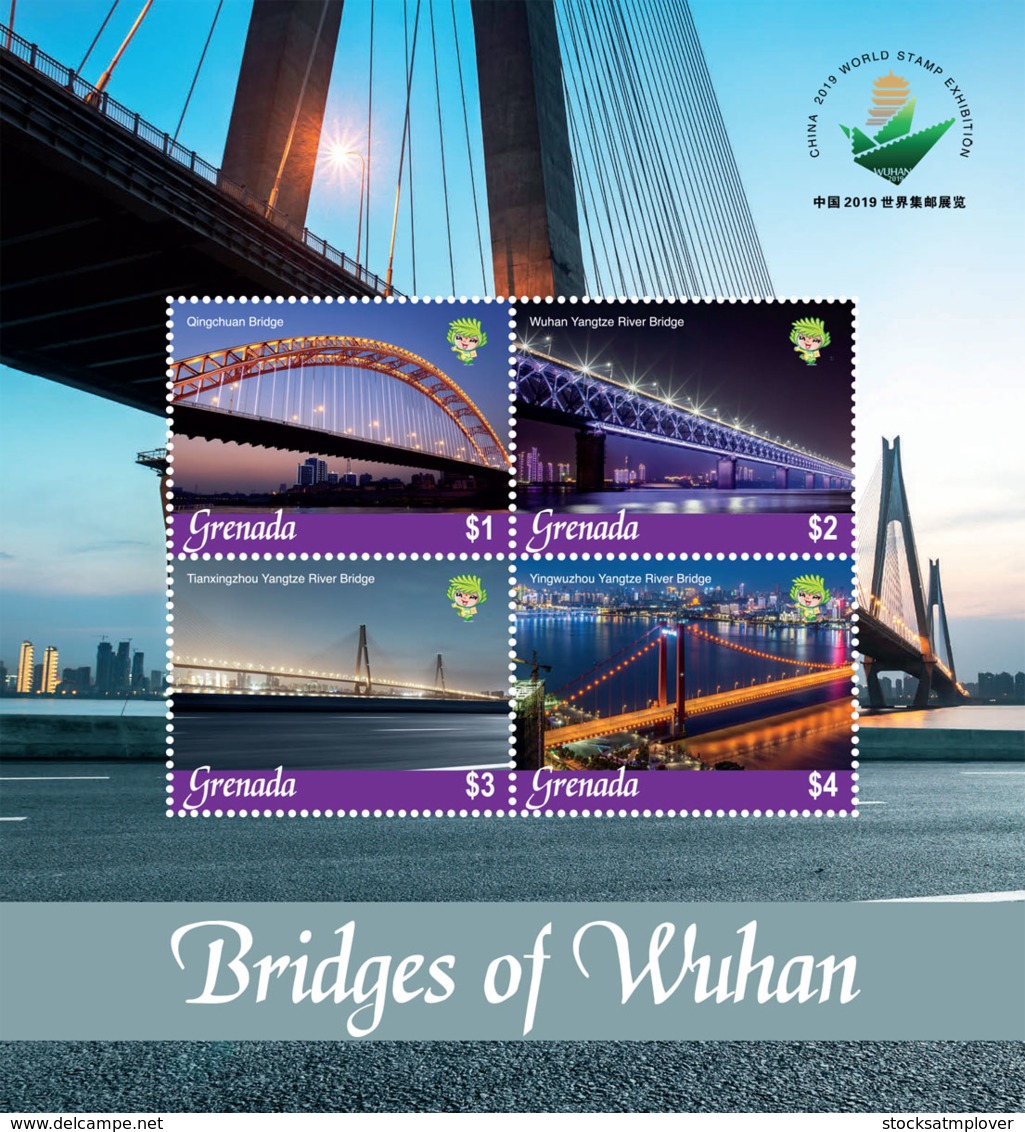 Grenada  2019   Bridges  Of Wuhan, China,    I201901 - Grenada (1974-...)