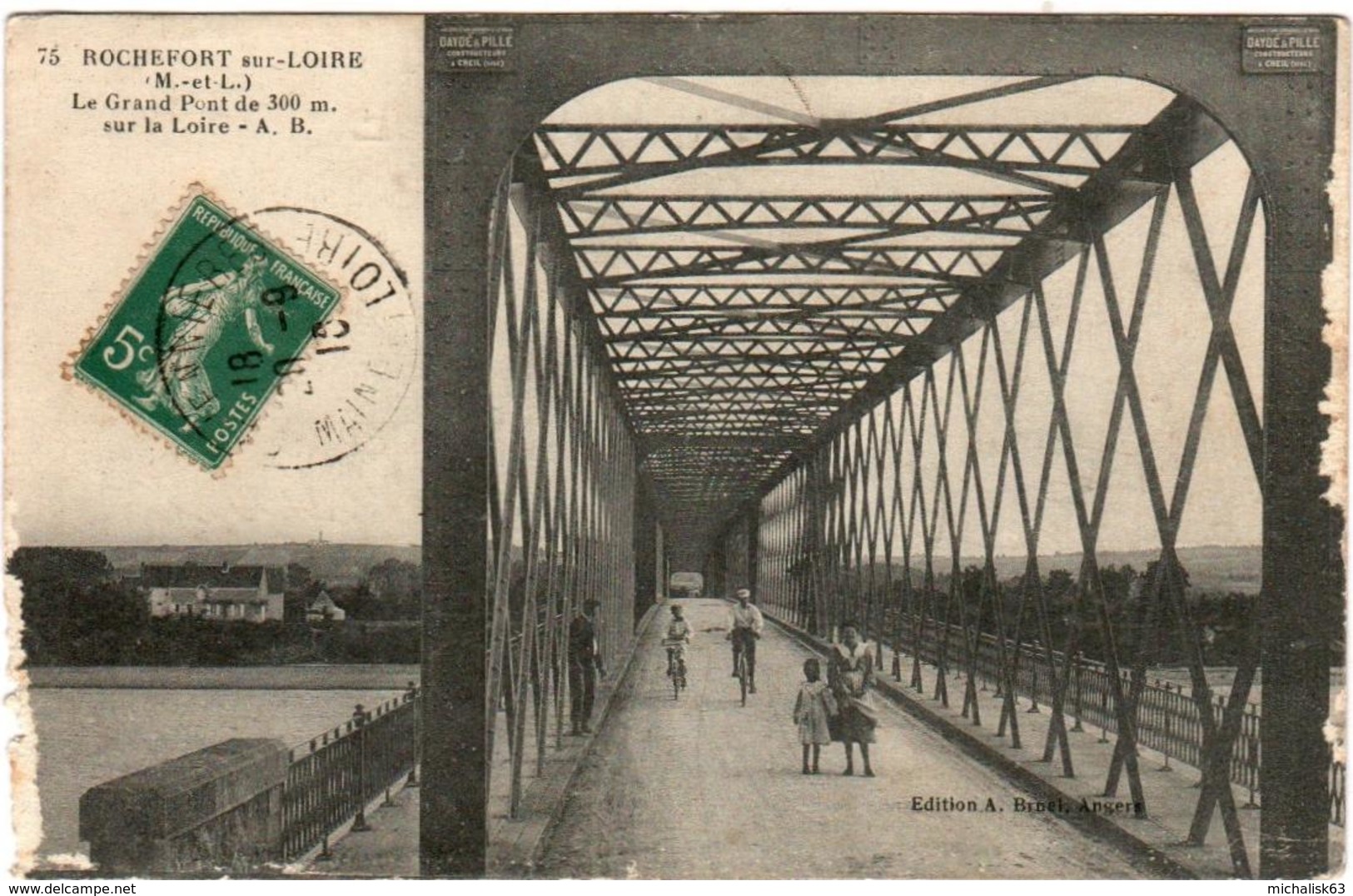 5MA 1O18 ROCHEFORT Sur LOIRE - Le Grand Pont De 300 M - Altri & Non Classificati