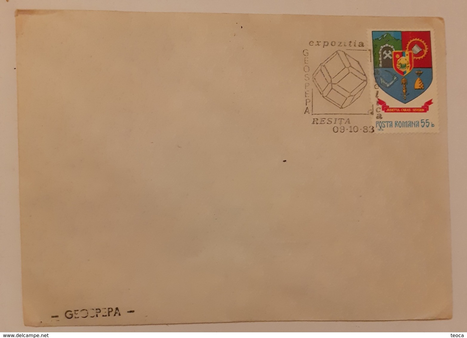 CRYSTAL MINERALOGY GEOSEPA COVER ROMANIA 1983 Expoziția Reșița 1983 - Minerals