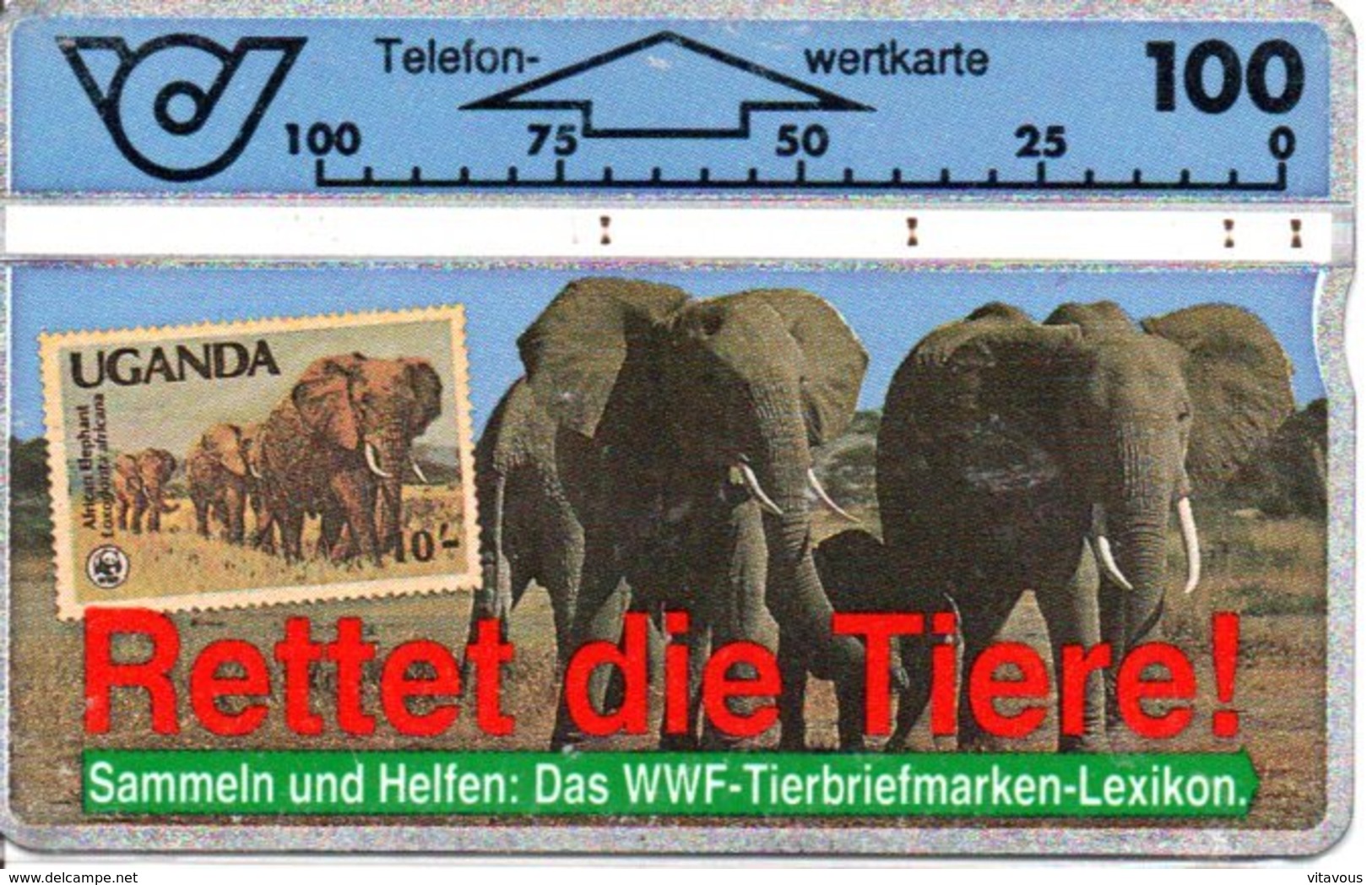 éléphant Elephant Olefant Animal Télécarte Autriche Timbre Stamp (G 186) - Austria