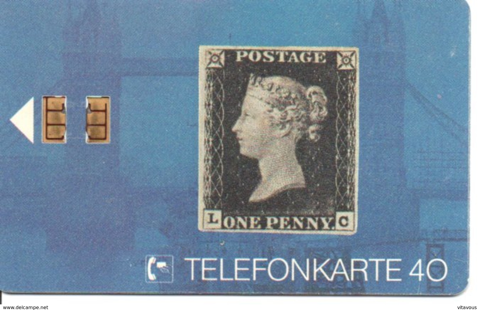 Timbre Stamp Reine Victoria Queen Télécarte Allemagne édition 1/1991 Phonecard  (G 187)) - E-Series: Editionsausgabe Der Dt. Postreklame