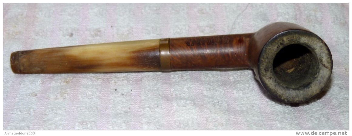 VINTAGE ANCIEN PIPE RACINE DE BRUYÈRE GARANTI BMF RENOVA AUTOMATIQUE - Bruyerepfeifen