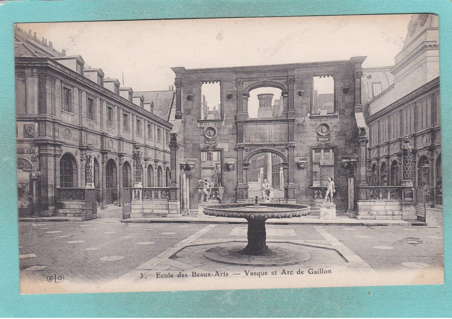 Small Postcard Of Ecole Des Beaux Arts,Vasque Et Arc De Gaillon,FranceS68 - Gent