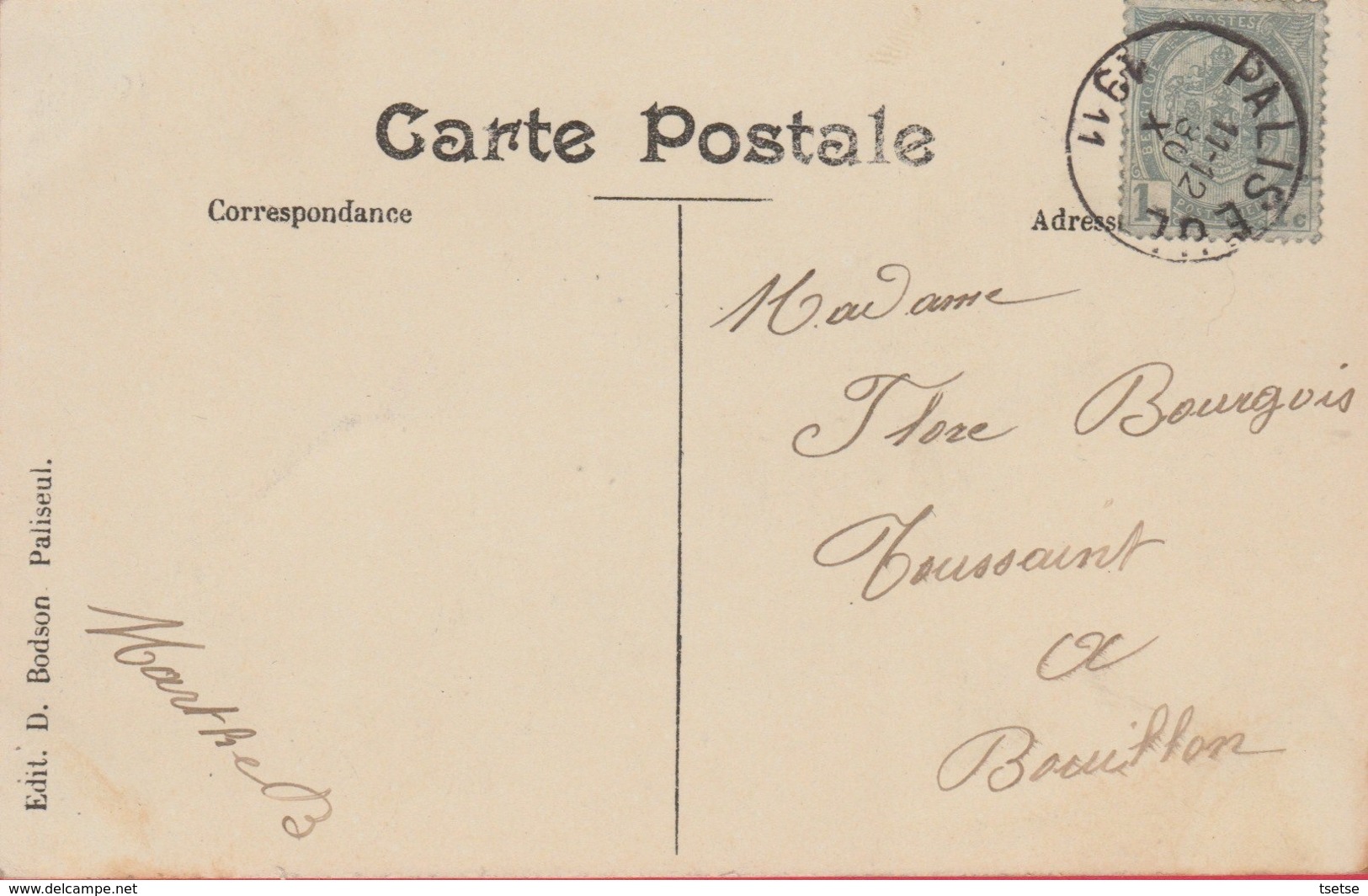 Paliseul- Hôtel Maissin - 1911 ( Voir Verso ) - Paliseul