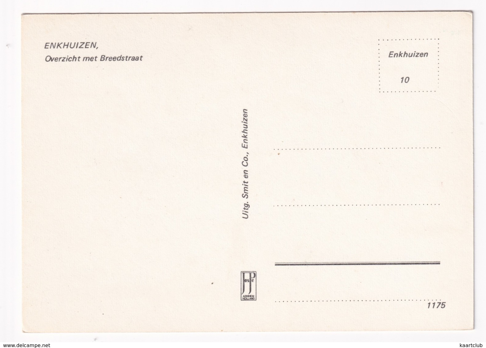 Enkhuizen - Overzicht Met Breedstraat - Enkhuizen