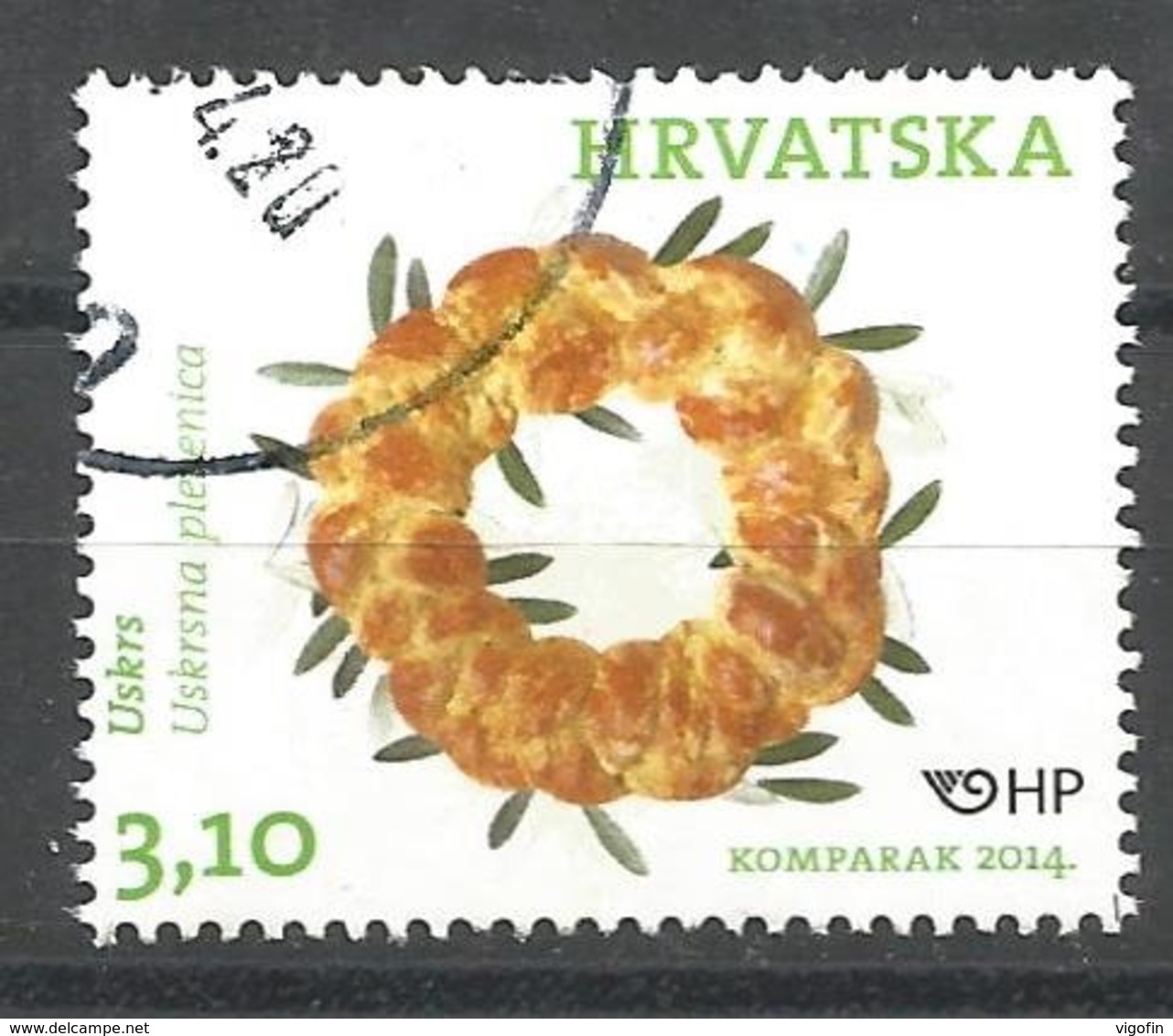 HR 2014-1116 ESTER, HRVATSKA CROATIA, 1 X 1v, Used - Ostern