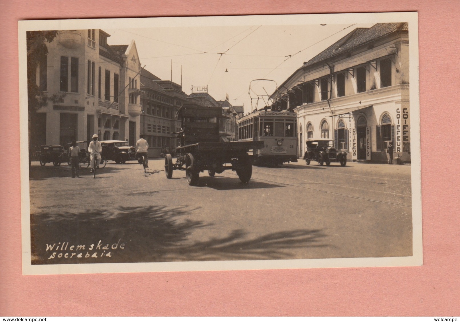 OLD PHOTO POSTCARD - INDONESIA - TRAM - SOERABAIA - WILLEMSKADE - Indonesië