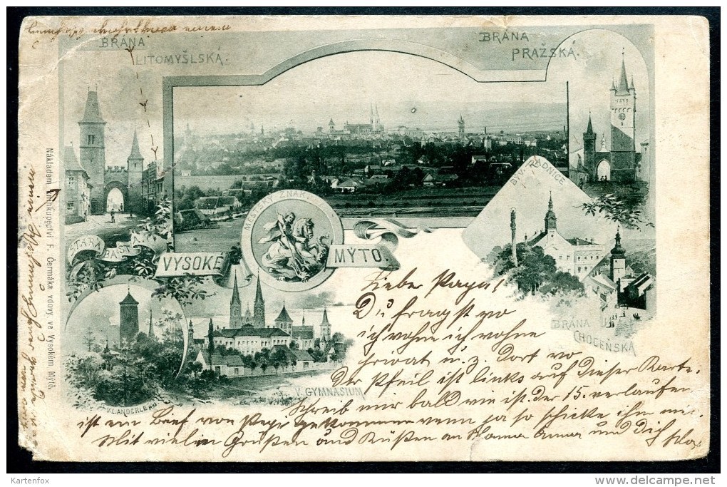 Vysoke Myto, Hohenmath, 16.11.1898, Mehrbild, Brana Litomyslska,Prazska,chocenska,Usti Nad Orlici, Padubicky Kraj - Tschechische Republik