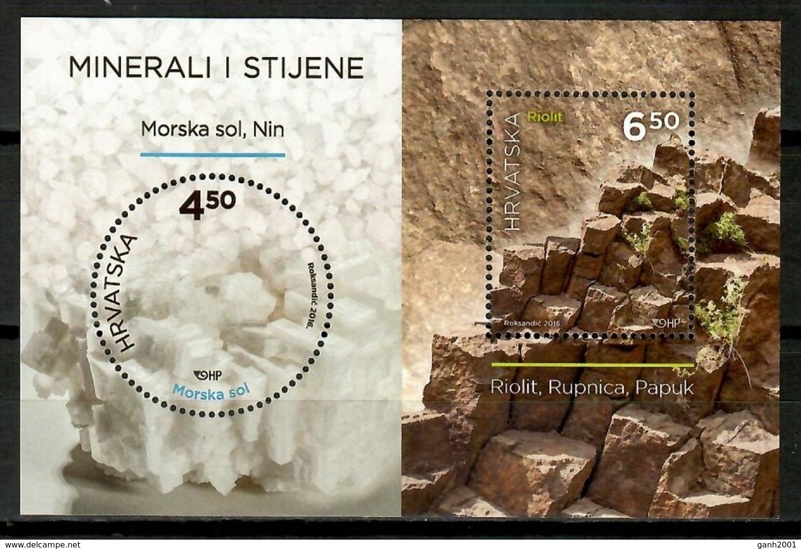 Croatia 2016 Croacia / Minerals Geology MNH Minerales Mineralien / Cu14503  4-15 - Minéraux