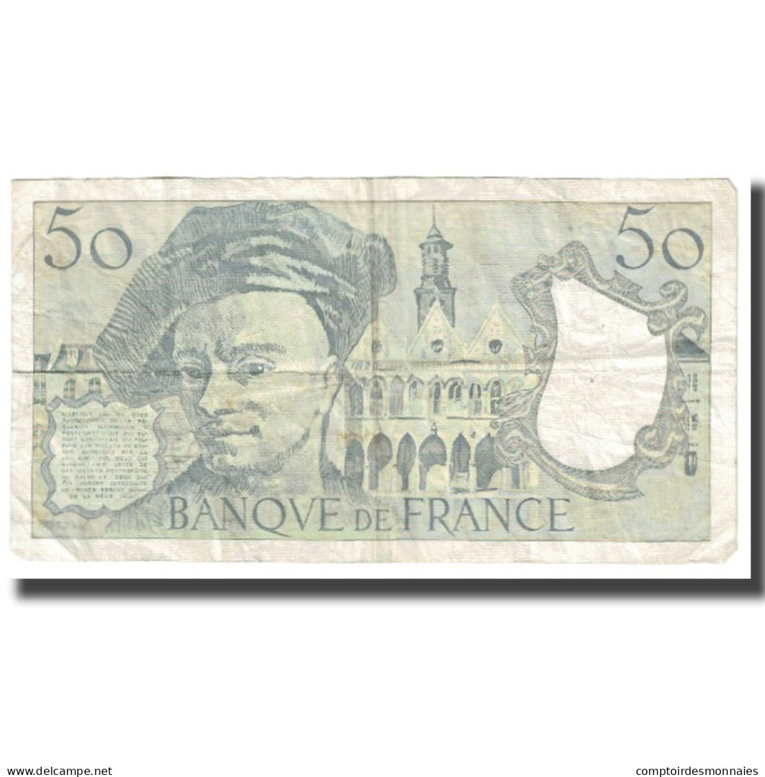 France, 50 Francs, Quentin De La Tour, 1990, TB, Fayette:67.16, KM:152e - 50 F 1976-1992 ''Quentin De La Tour''