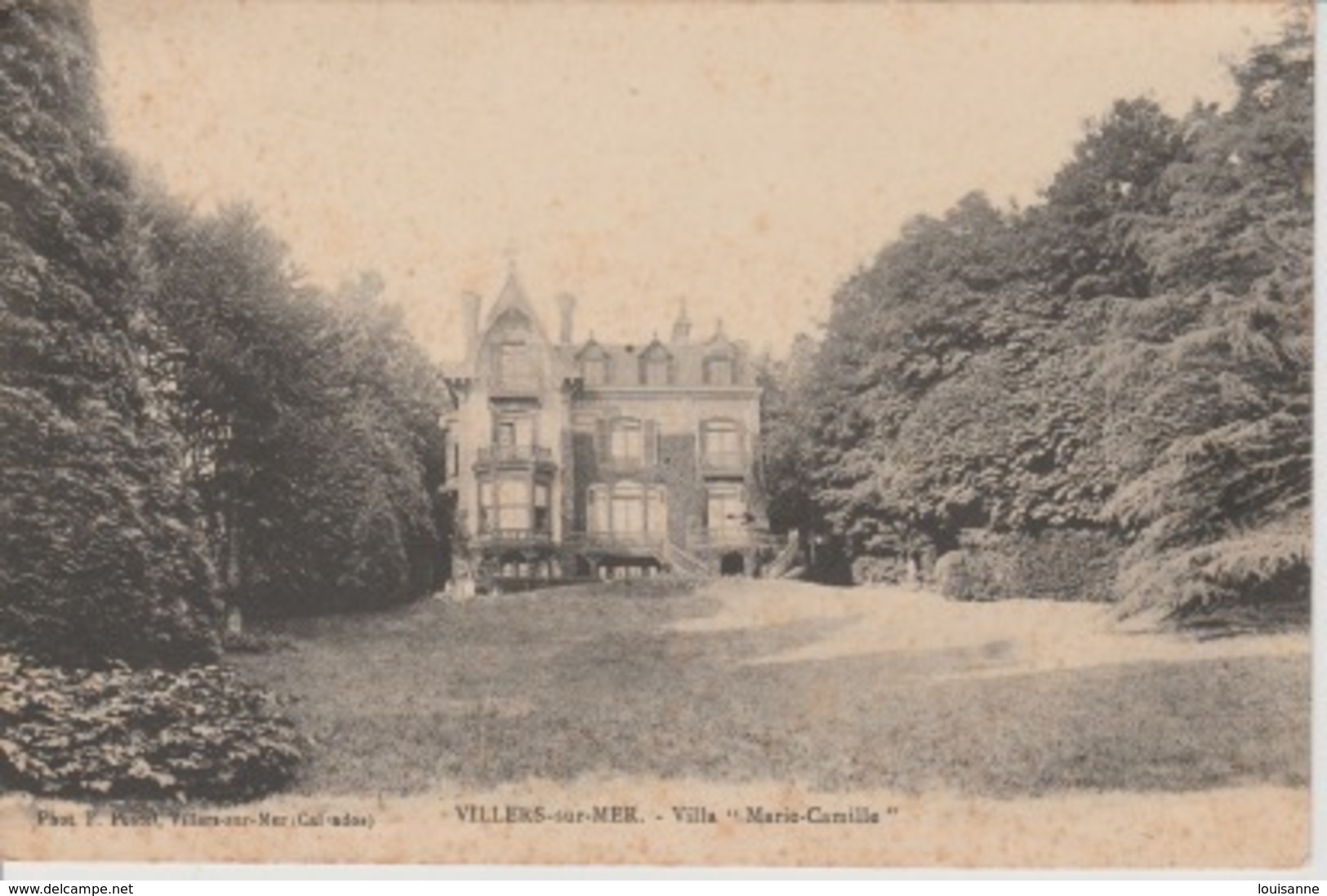 19 / 8 / 593  - VILLERS - SUR - MER  ( 14 ). VILLA  MARIE-CAMILLE. - C P A - Villers Sur Mer