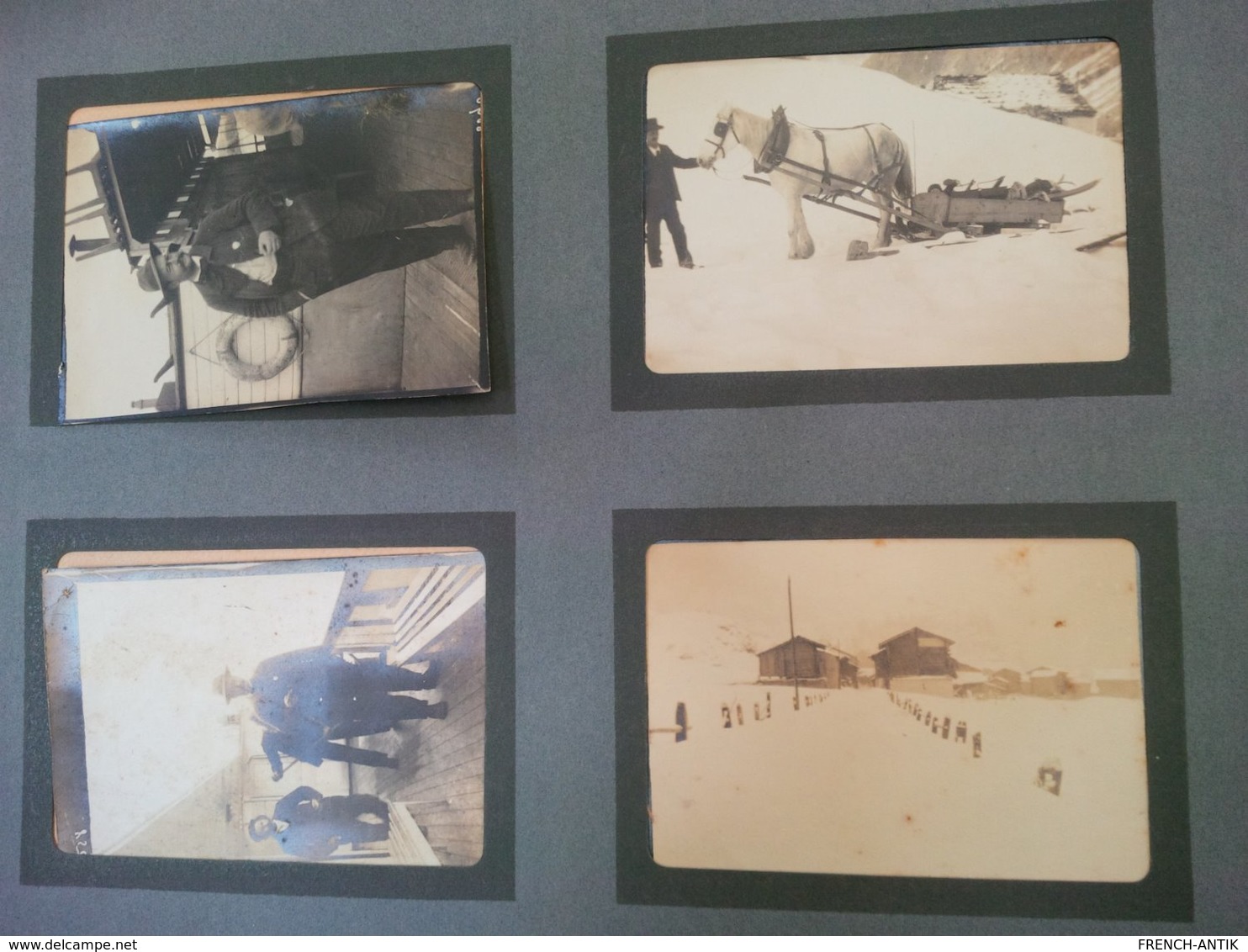 LOT 4 ALBUM SPORTS D HIVER MONTAGNE ZERMATT GRUNDENWALD BERNE MONT ST BERNARD BERN OURS CHIEN SKI - Albums & Collections