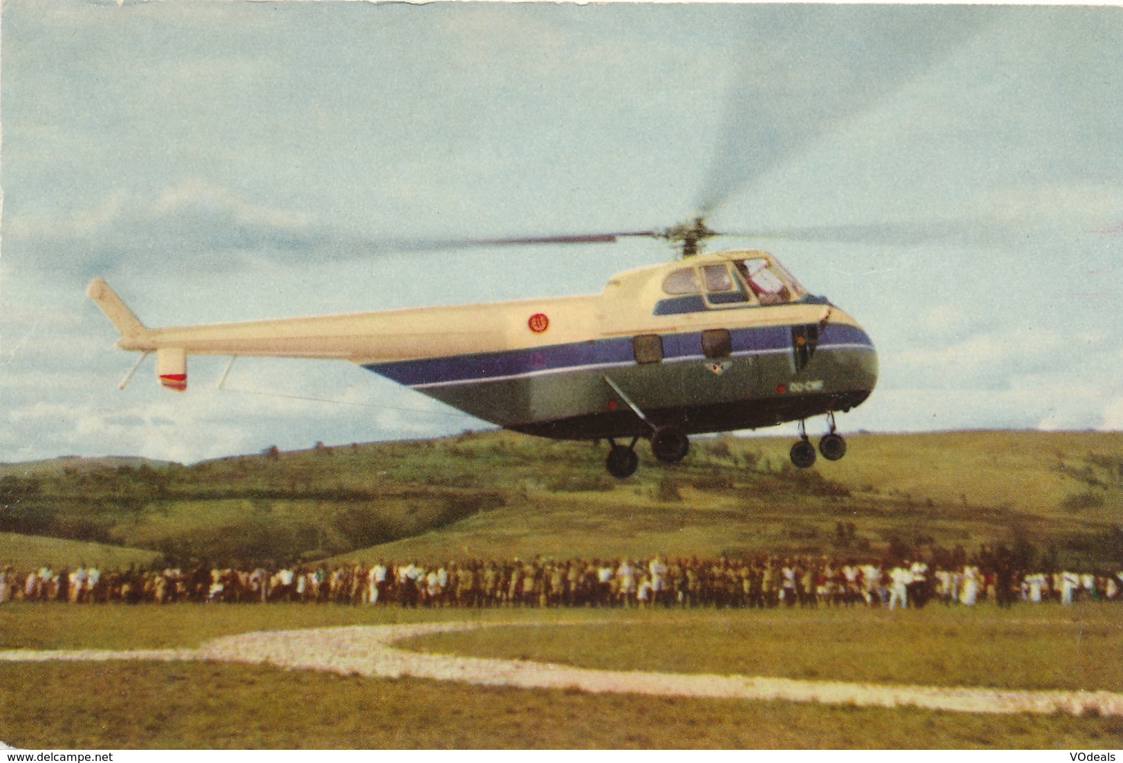 CP - Hélicoptère - Voyage Du Roi Au Congo - Ete 1955 - Hélicoptères