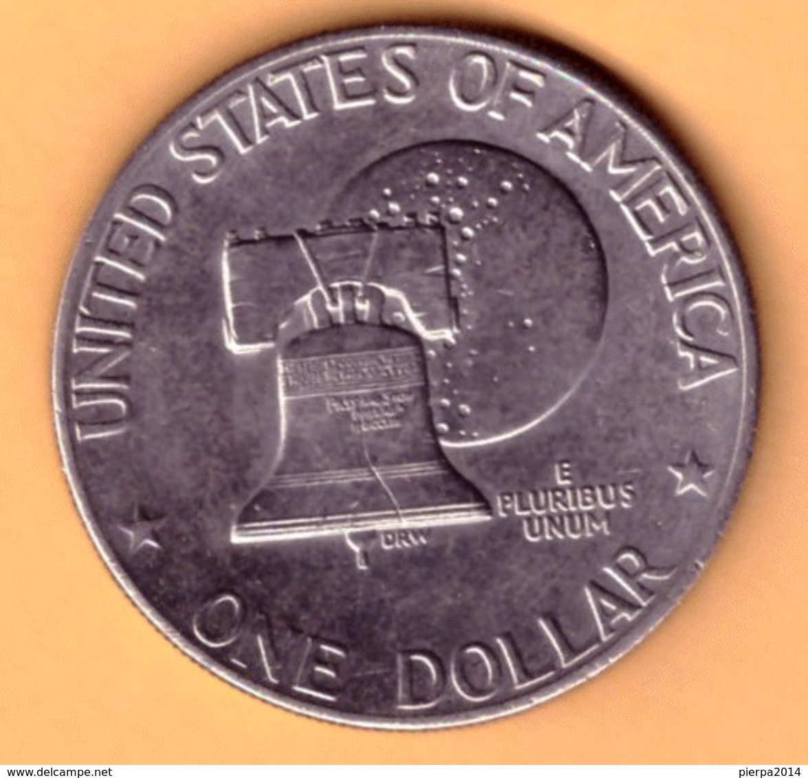 Etats Unis .1 Dollar 1976 . Eisenhower. Bicentenaire 1776 1976 - 1971-1978: Eisenhower