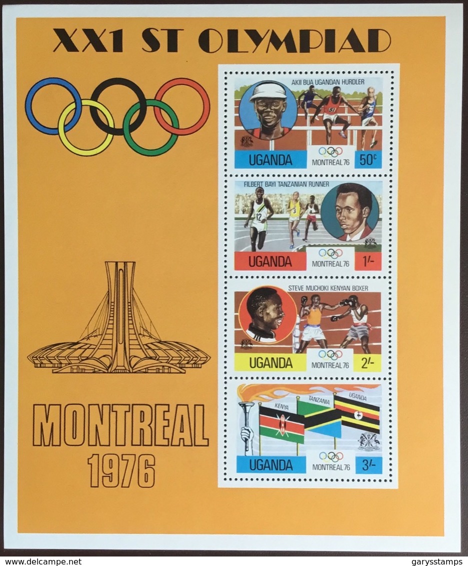 Uganda 1976 Olympic Games Minisheet MNH - Uganda (1962-...)