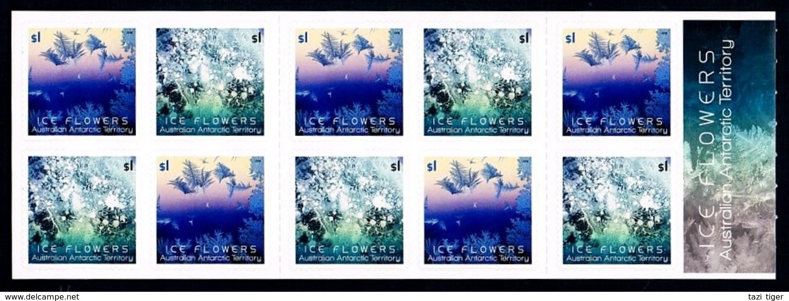 AUSTRALIAN ANTARCTIC TERRITORY (AAT) • 2016 • Ice Flowers - Booklet • MNH (10 Stamps) - Unused Stamps