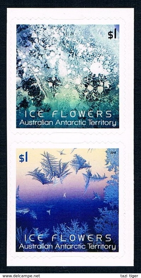 AUSTRALIAN ANTARCTIC TERRITORY (AAT) • 2016 • Ice Flowers - Self Adehesive • MNH (2 Stamps) - Unused Stamps