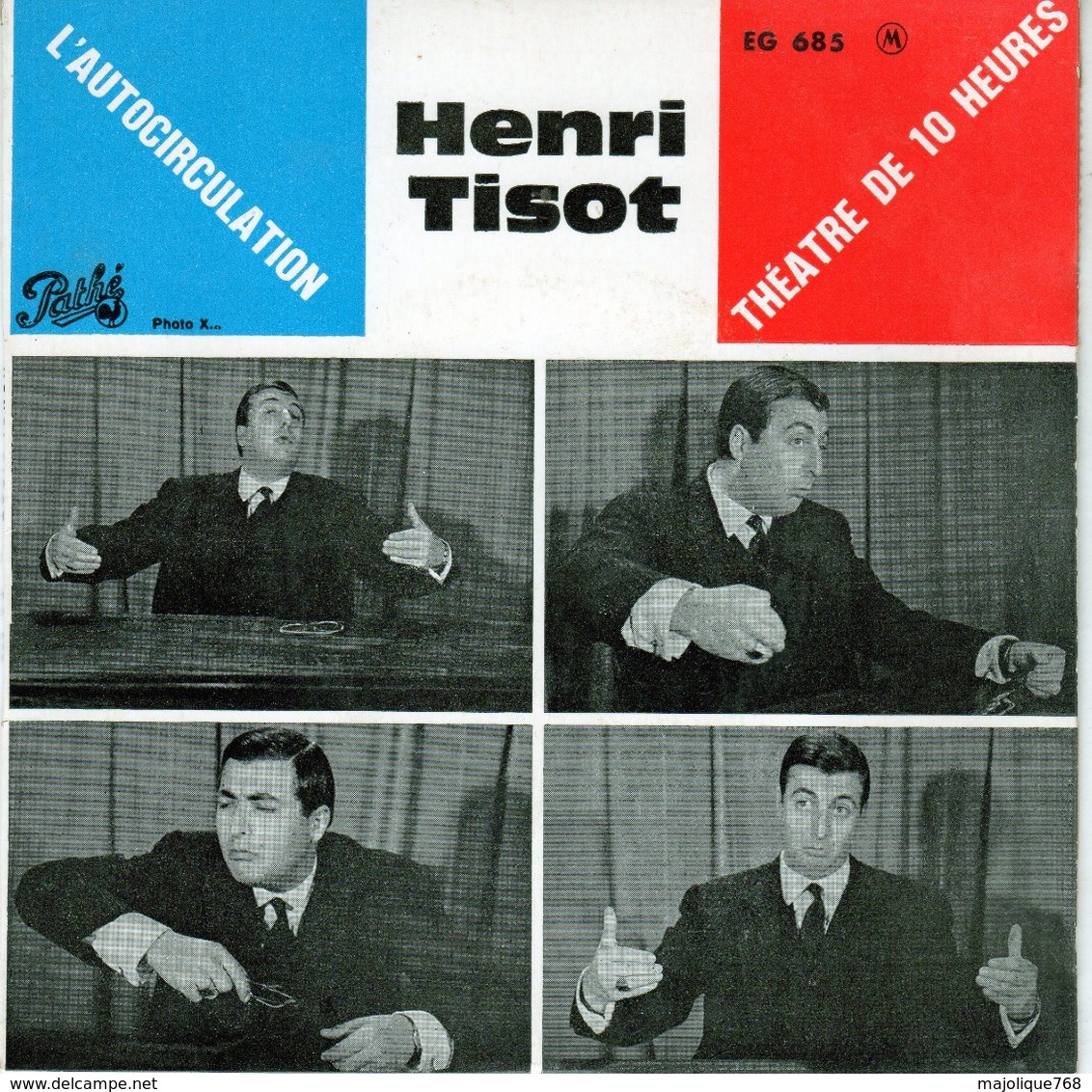 Henri Tisot - L'Autocirculation - Pathé EG 685 - 1962 - Humour, Cabaret