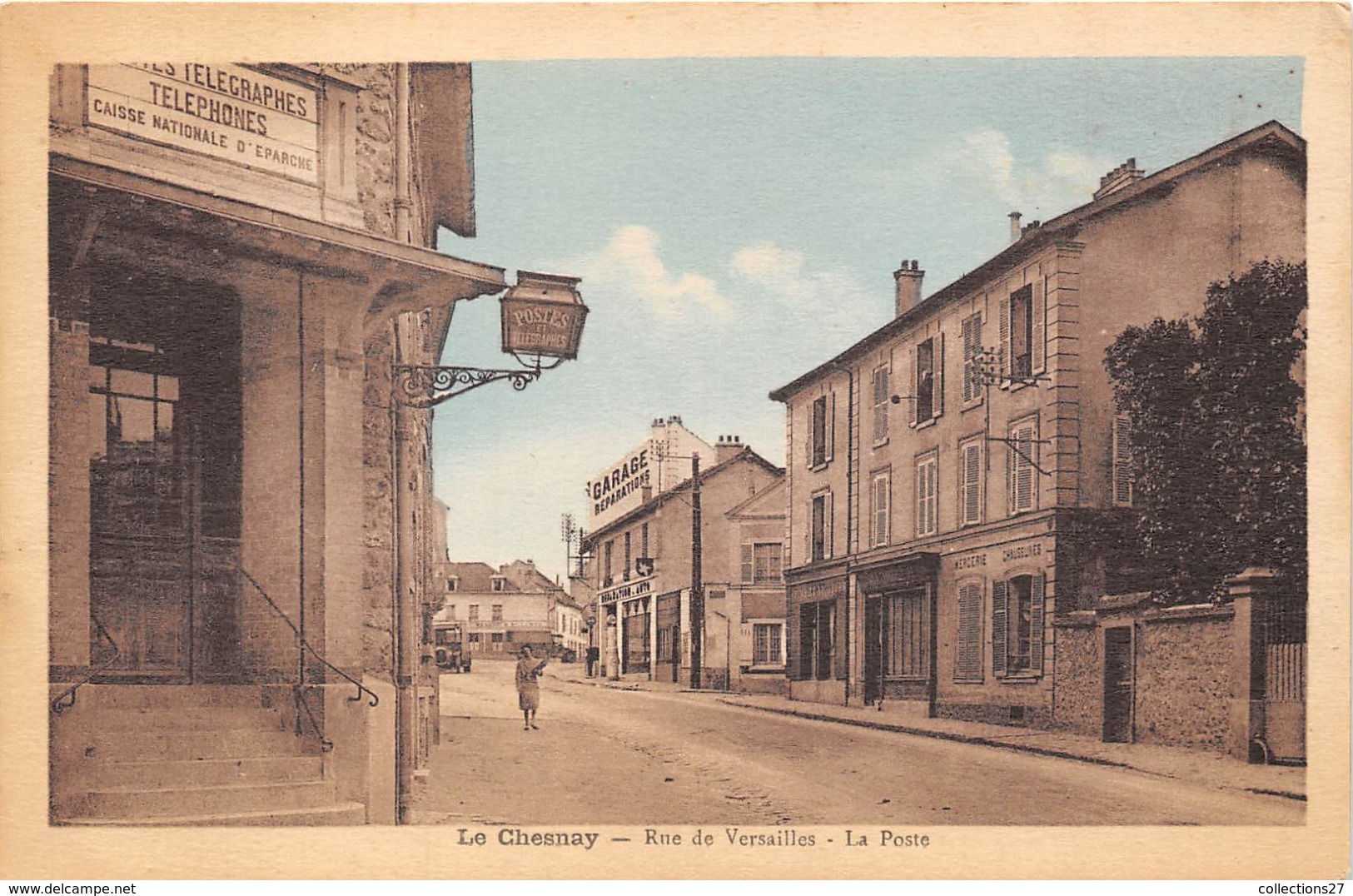 78-LE-CHESNAY- RUE DE VERSAILLES- LA POSTE - Le Chesnay