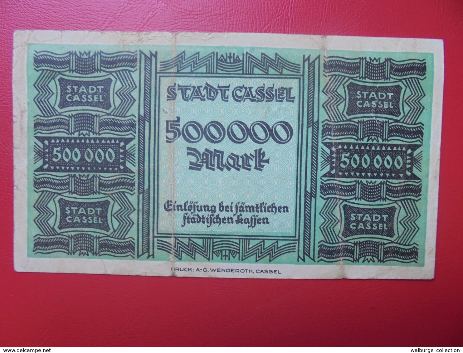 CASSEL 500.000 MARK 1923 CIRCULER (B.6) - Collezioni