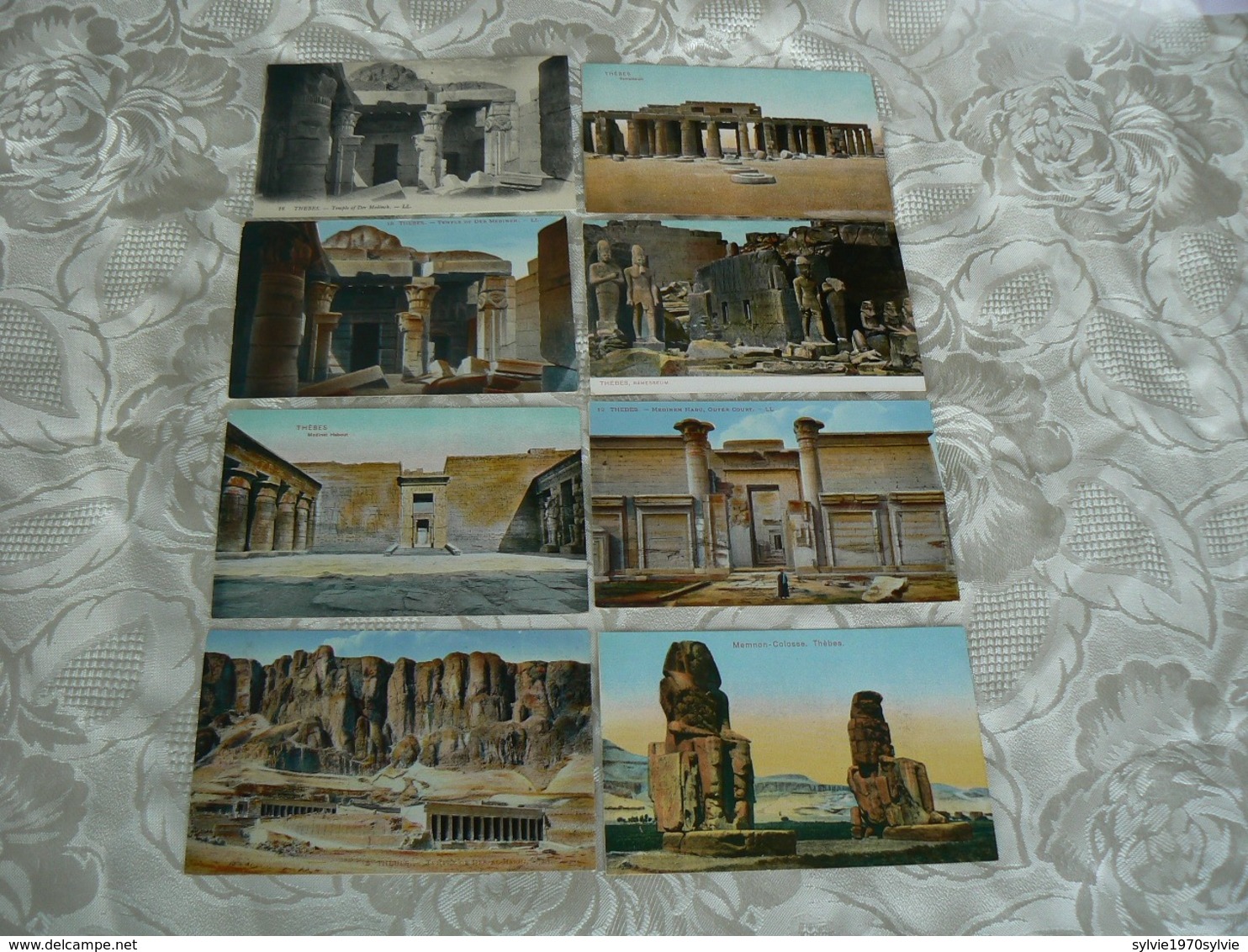 EGYPTE   /6 CARTE POSTALE/ THEBES NON   VOYAGEE - Other & Unclassified