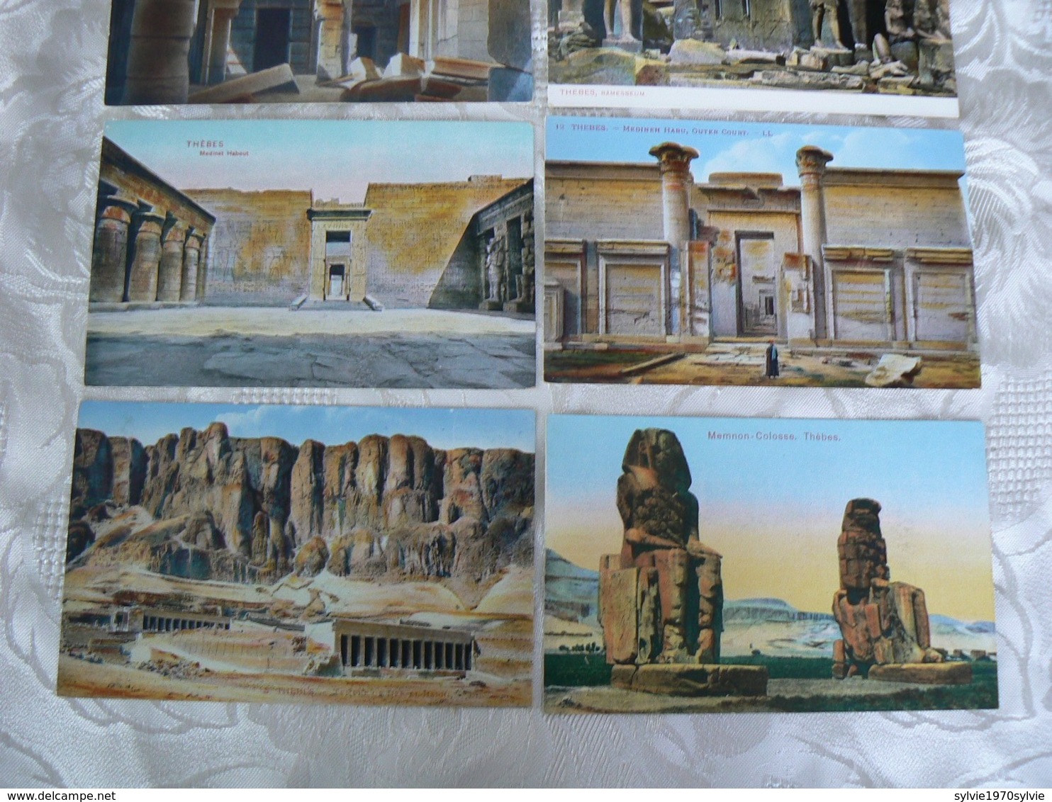 EGYPTE   /6 CARTE POSTALE/ THEBES NON   VOYAGEE - Other & Unclassified