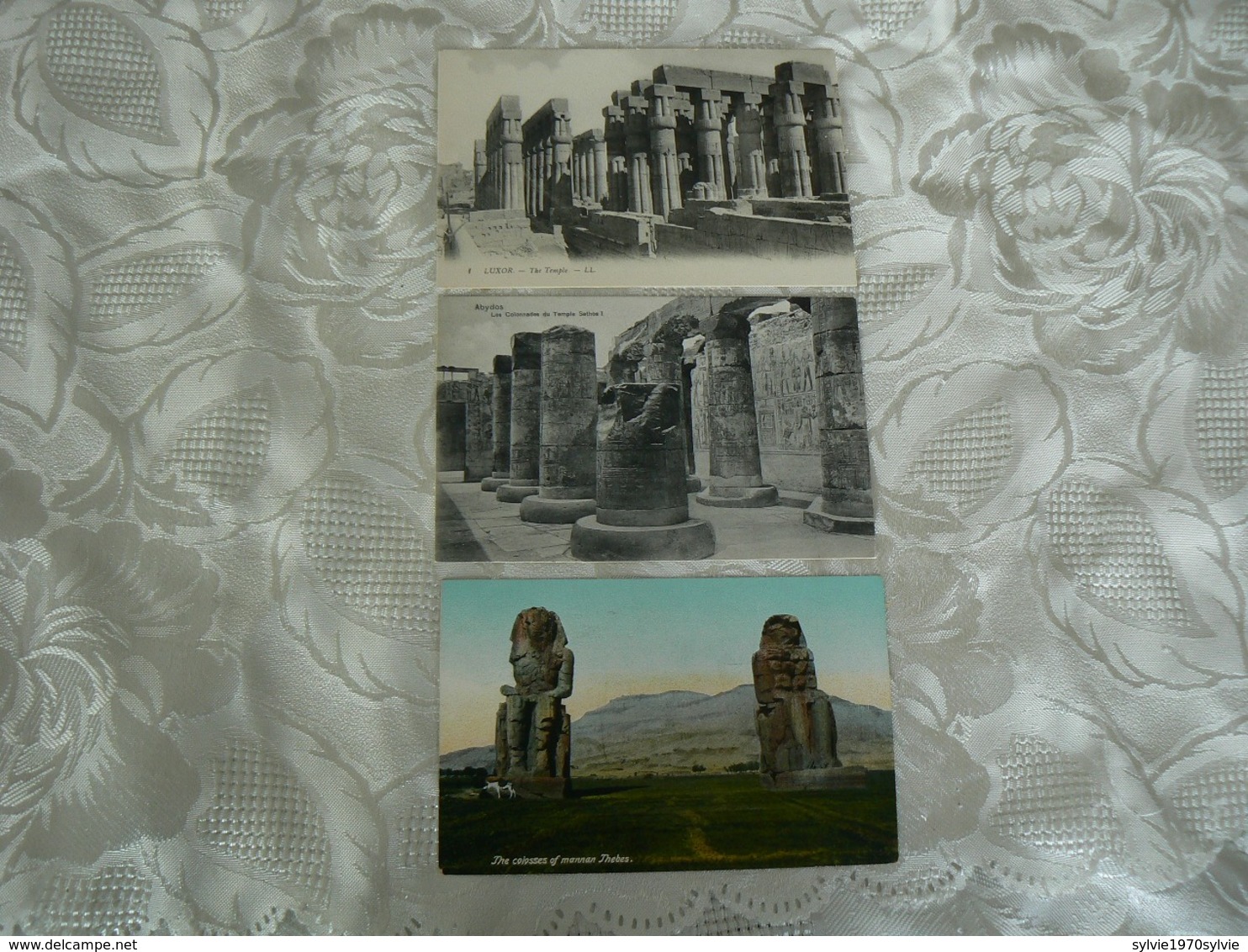 EGYPTE   /3 CARTE POSTALE/ ABYDOS THEBES LUXOR  NON   VOYAGEE - Other & Unclassified