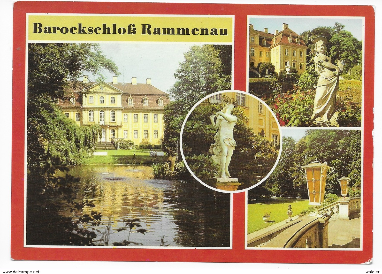 8501    BAROCKSCHLOSS RAMMENAU  1988 - Bischofswerda