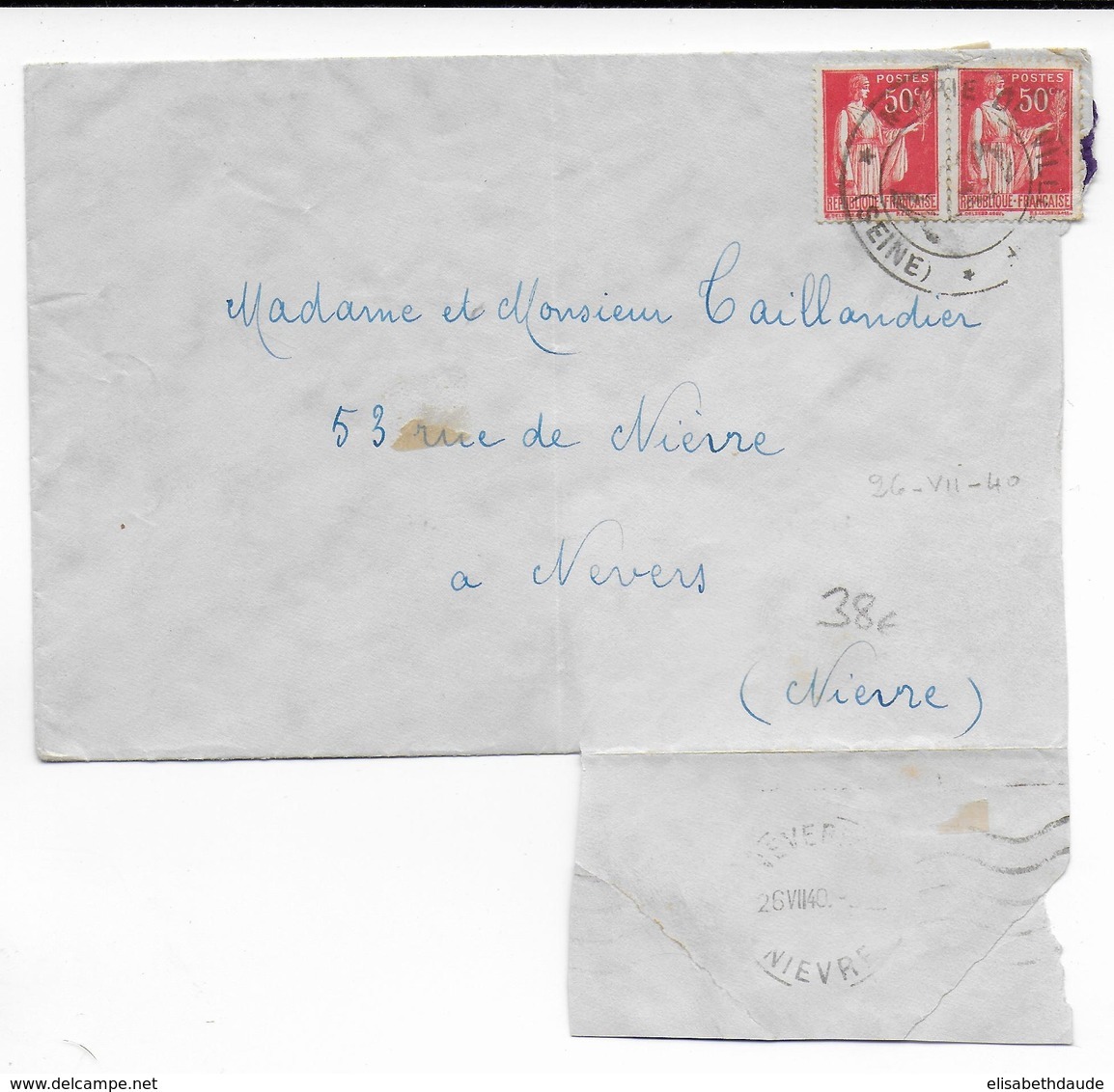 1919 - HOPITAL RUSSE POUR LES BLESSES MILITAIRESà NICE ! - CARTE => ANGERS - WW I