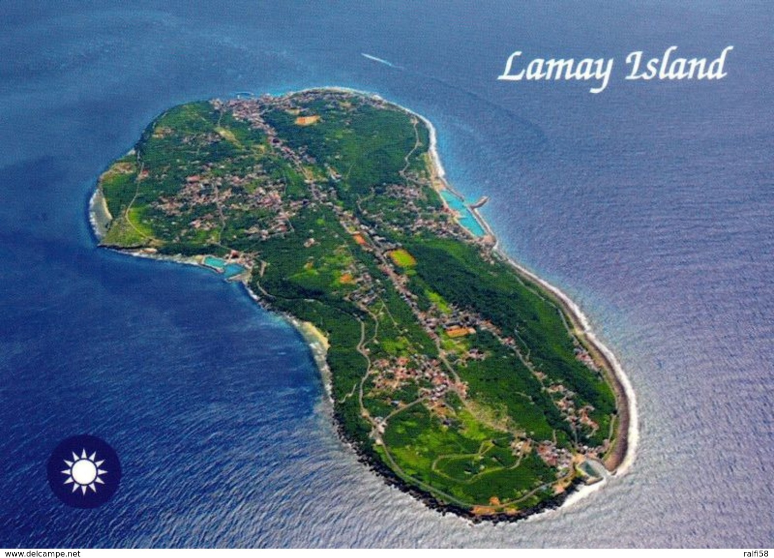 1 AK Taiwan * Blick Auf Lamay Island - Heutiger Name Der Insel Ist Xiaoliuqiu - Luftbildaufnahme * - Taiwan