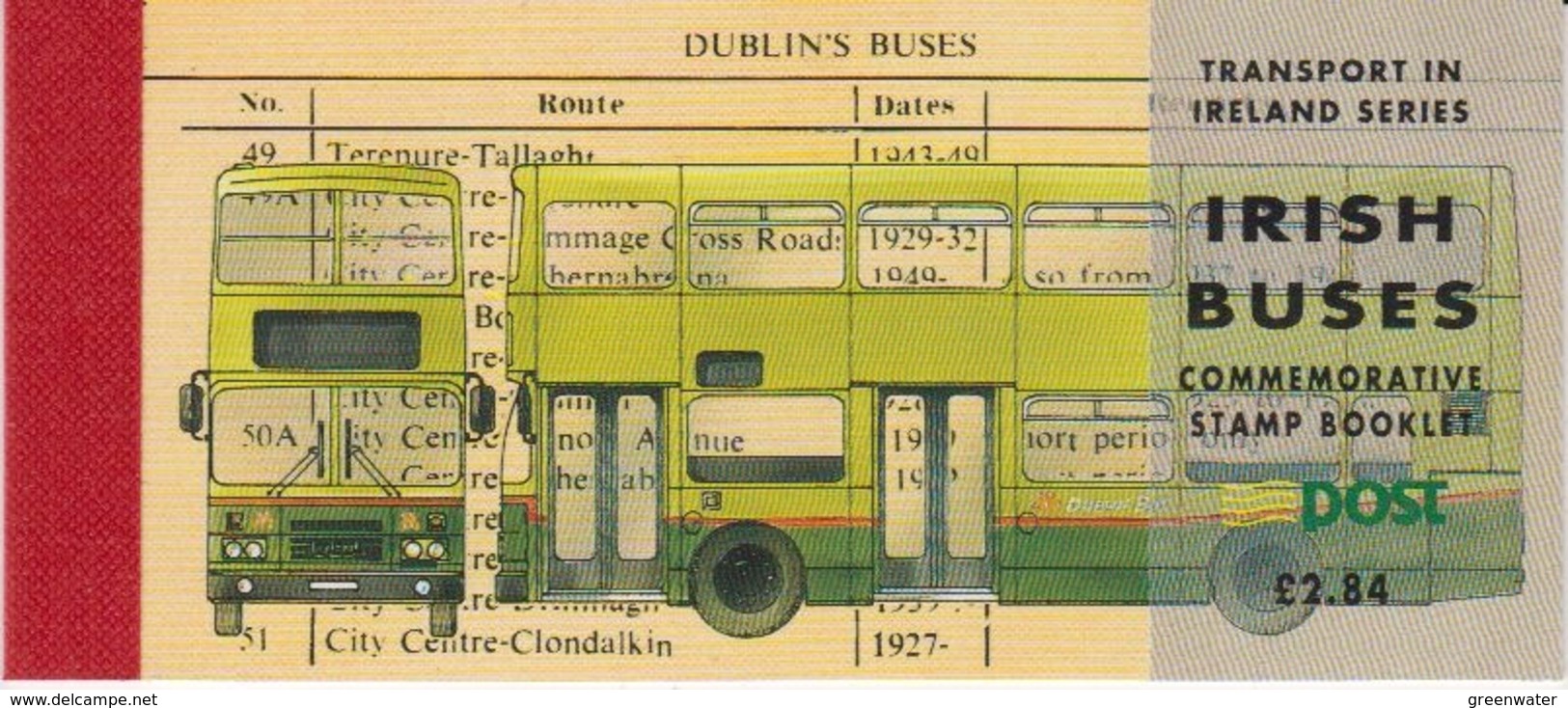 Ireland 1993 Irish Buses Booklet ** Mnh (44432) - Postzegelboekjes