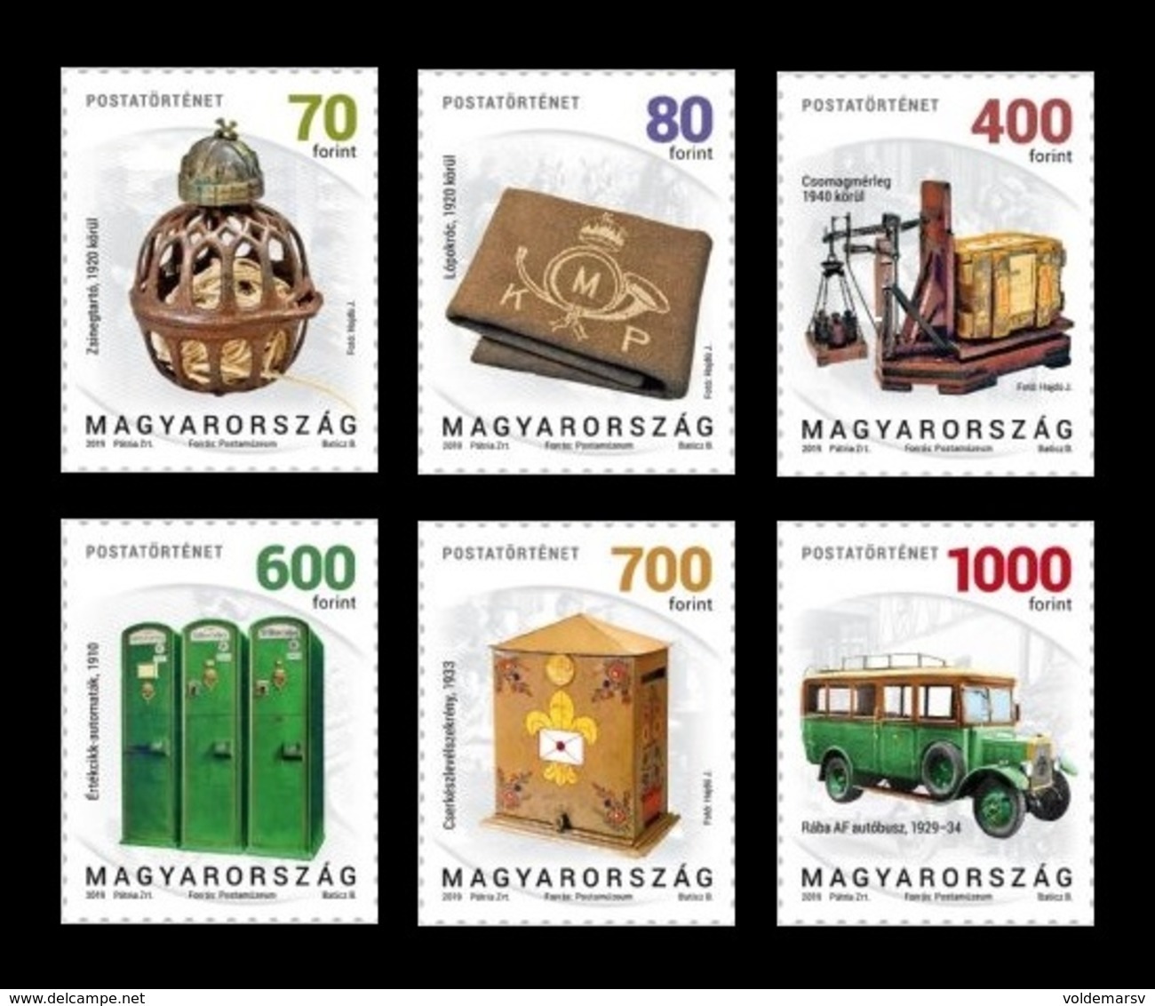 Hungary 2019 Mih. 6038/43 Postal History (III). String Holder. Horse Blanket. Parcel Scales. Scout Postbox. Bus MNH ** - Neufs