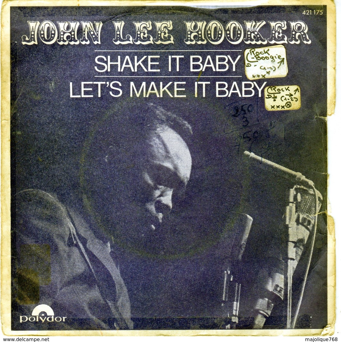 John Lee Hooker - Shake It Baby - Let's Make It Baby - Polydor 421175 - 1968 - - Blues