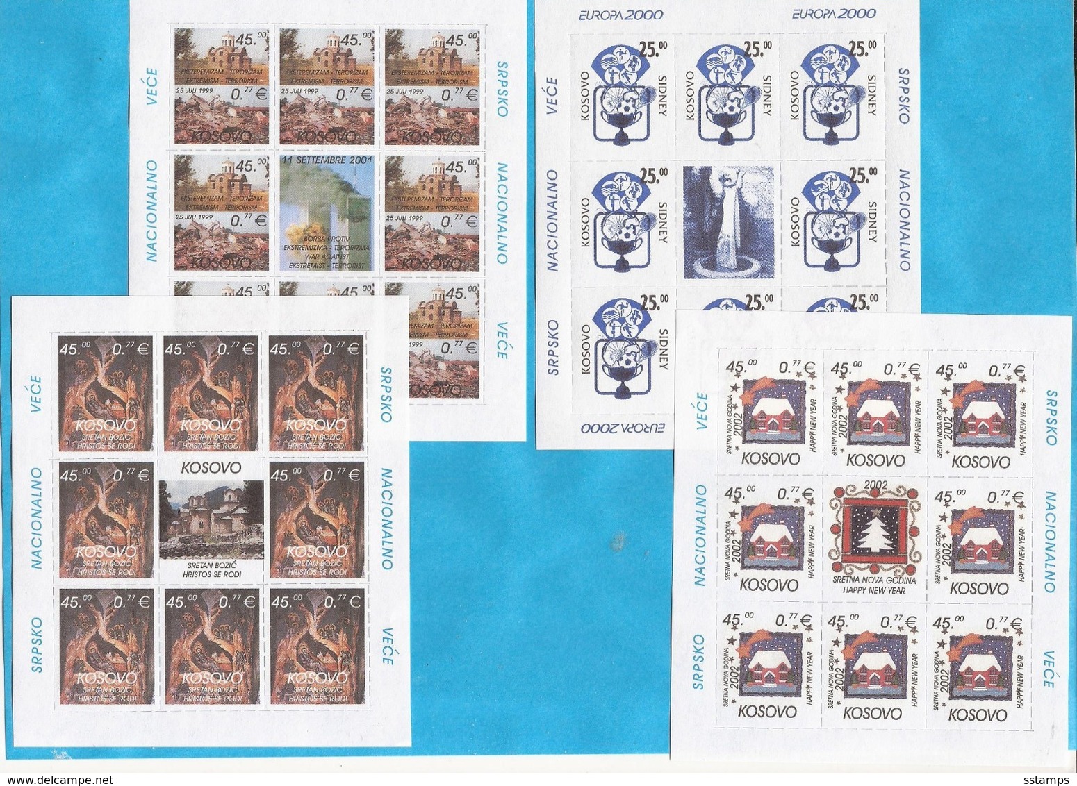 2000-07     EUROPA CEPT KOSOVO SERBIA SRBIJA  SAMMLUNG LUX  JETZ KAUFEN  EINMALIG INTERESSANT MNH - Sammlungen