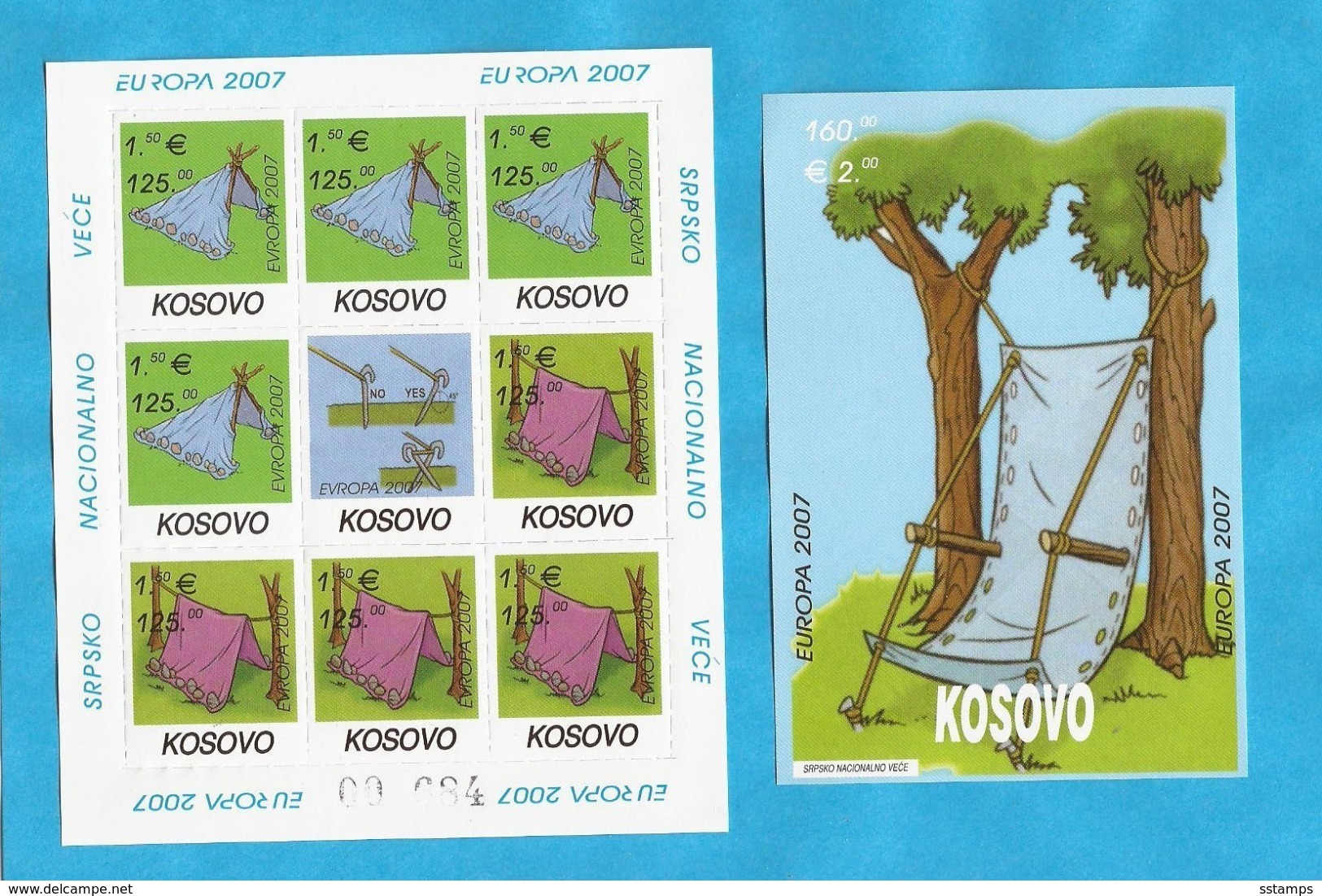 2000-07     EUROPA CEPT KOSOVO SERBIA SRBIJA  SAMMLUNG LUX  JETZ KAUFEN  EINMALIG INTERESSANT MNH