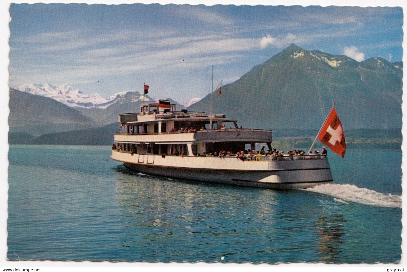 THUNERSEE - MOTORSCHIFF, STADT BERN, Mit Blumlisalp Und Niesen, Unused Postcard [23443] - Bern