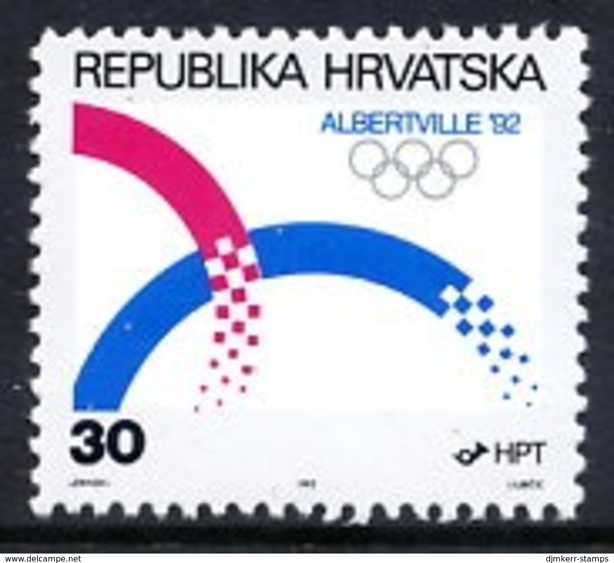 CROATIA 1992 Winter Olympics MNH / **.  Michel 188 - Croazia