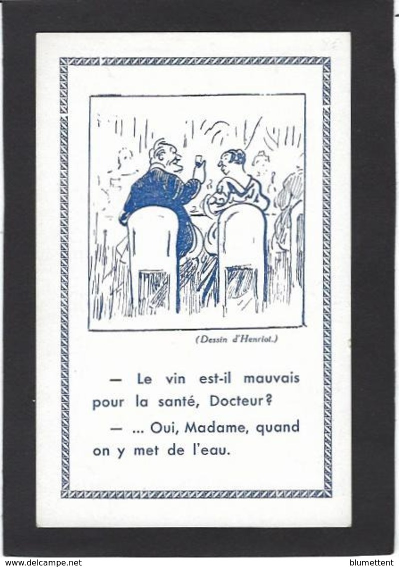 CPA Henriot Sur Le Vin Alcool Non Circulé Docteur Médecine - Henriot