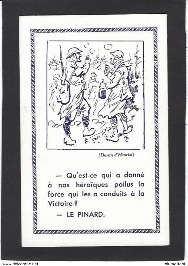 CPA Henriot Sur Le Vin Alcool Non Circulé Poilu Militaires - Henriot