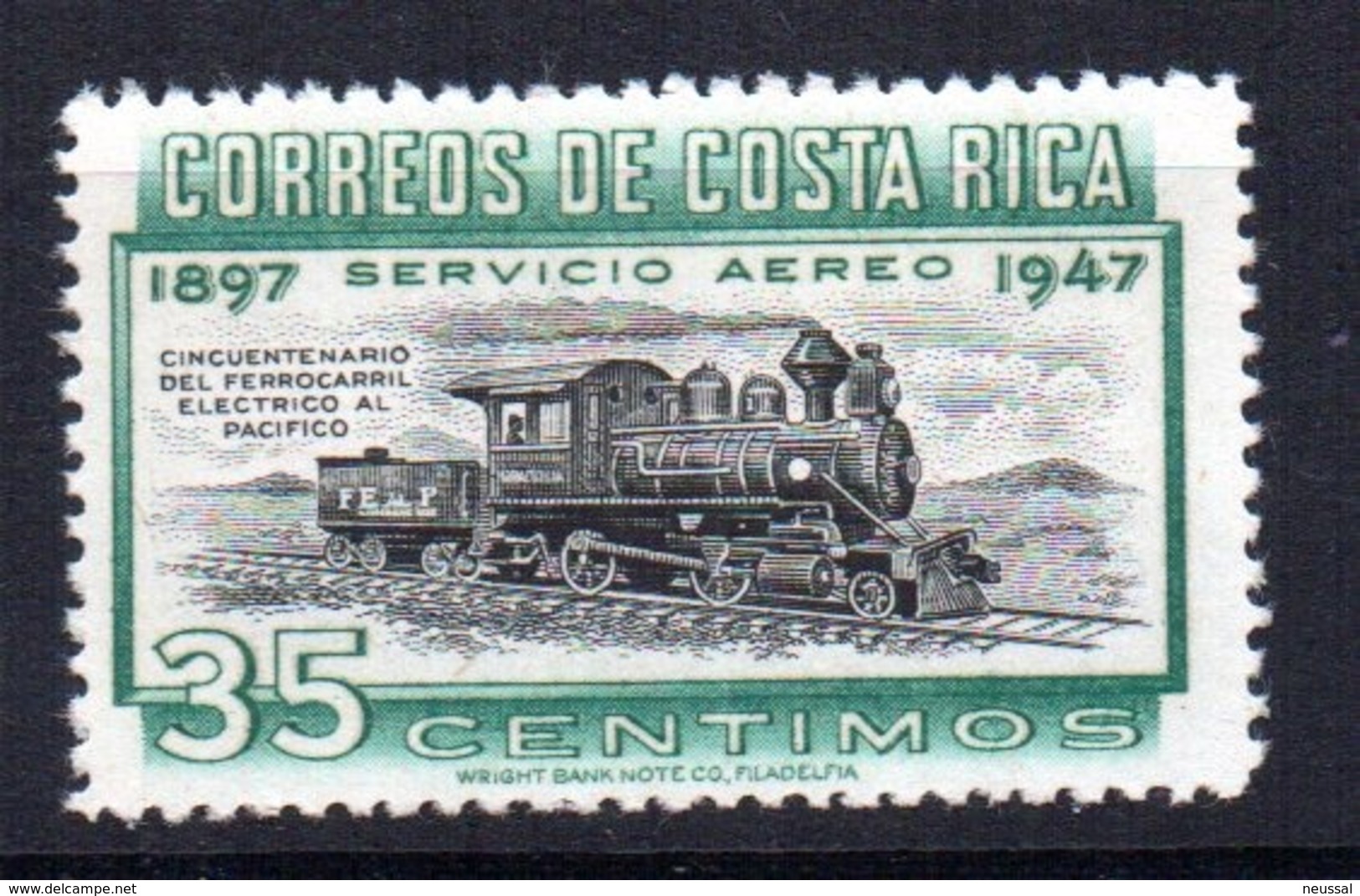 Sello Nº A-165 Costa Rica - Costa Rica