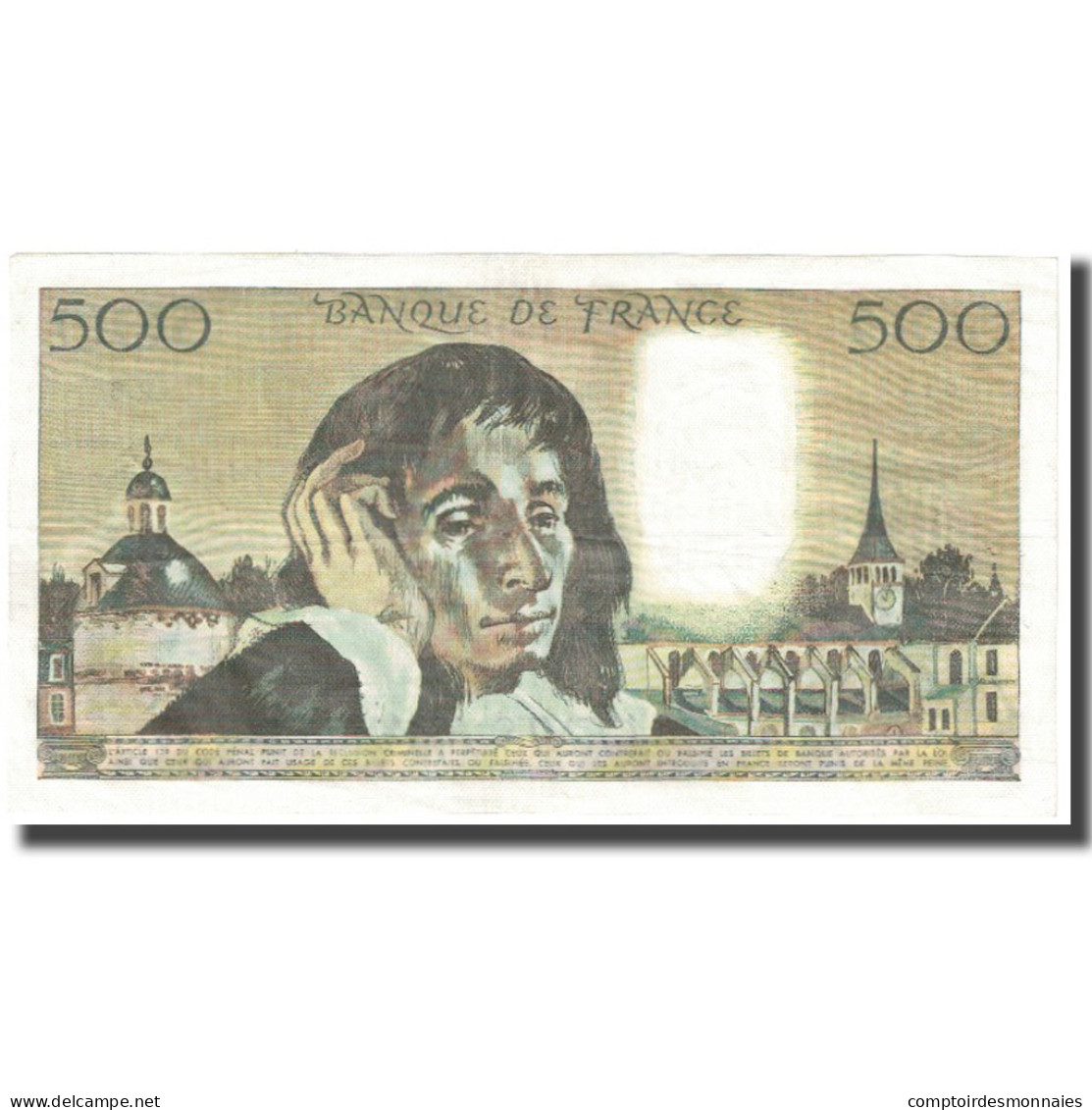 France, 500 Francs, Pascal, 1968, 1968-12-05, SUP, Fayette:71.2, KM:156a - 500 F 1968-1993 ''Pascal''