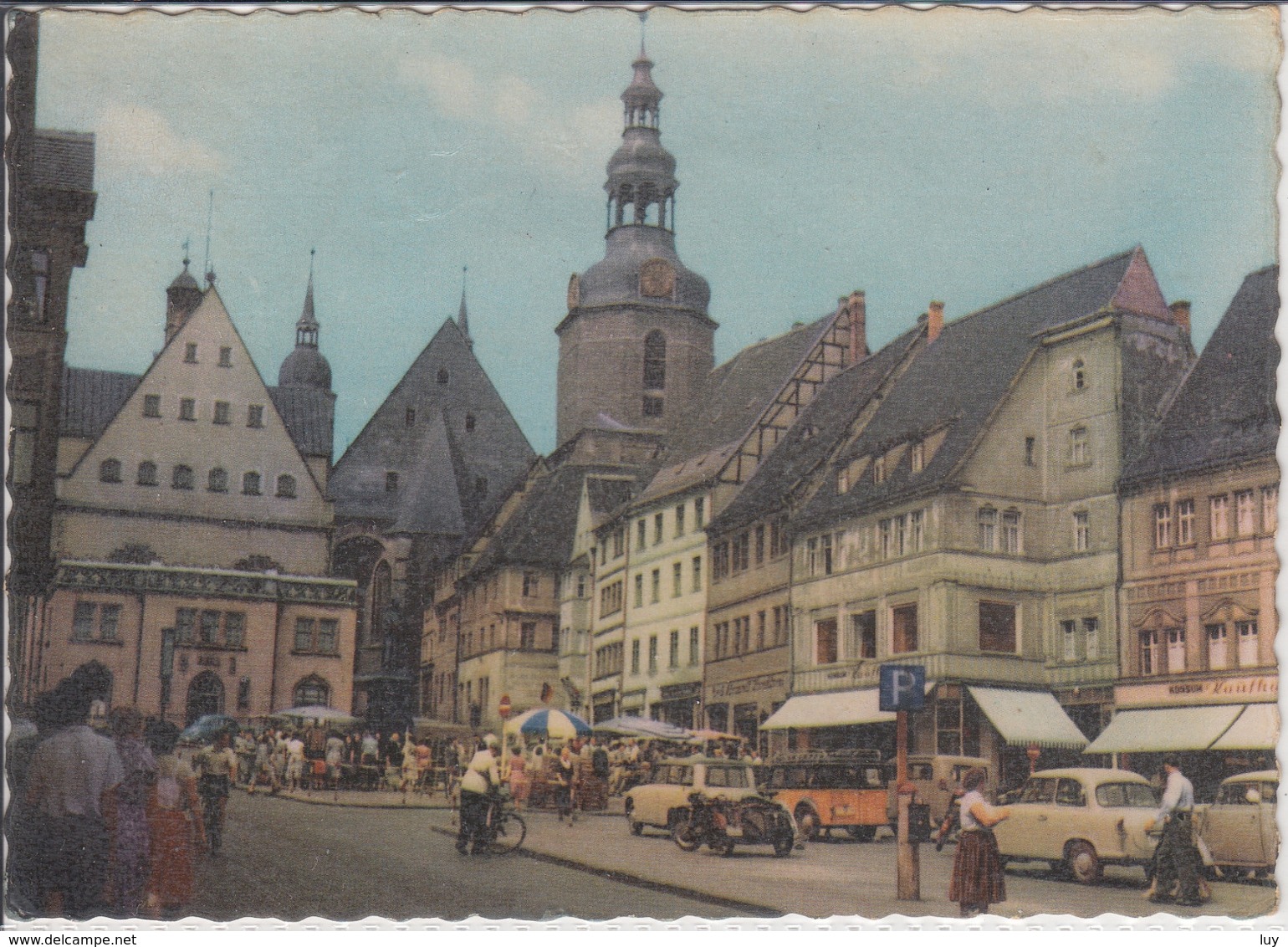 EISLEBEN Marktplatz Mit Trabi - Eisleben